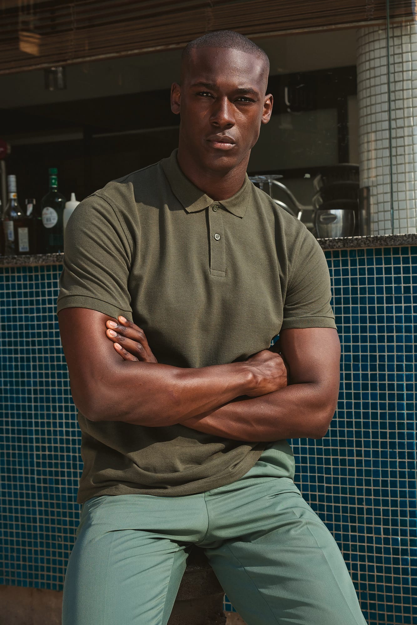 Men's organic polo shirt