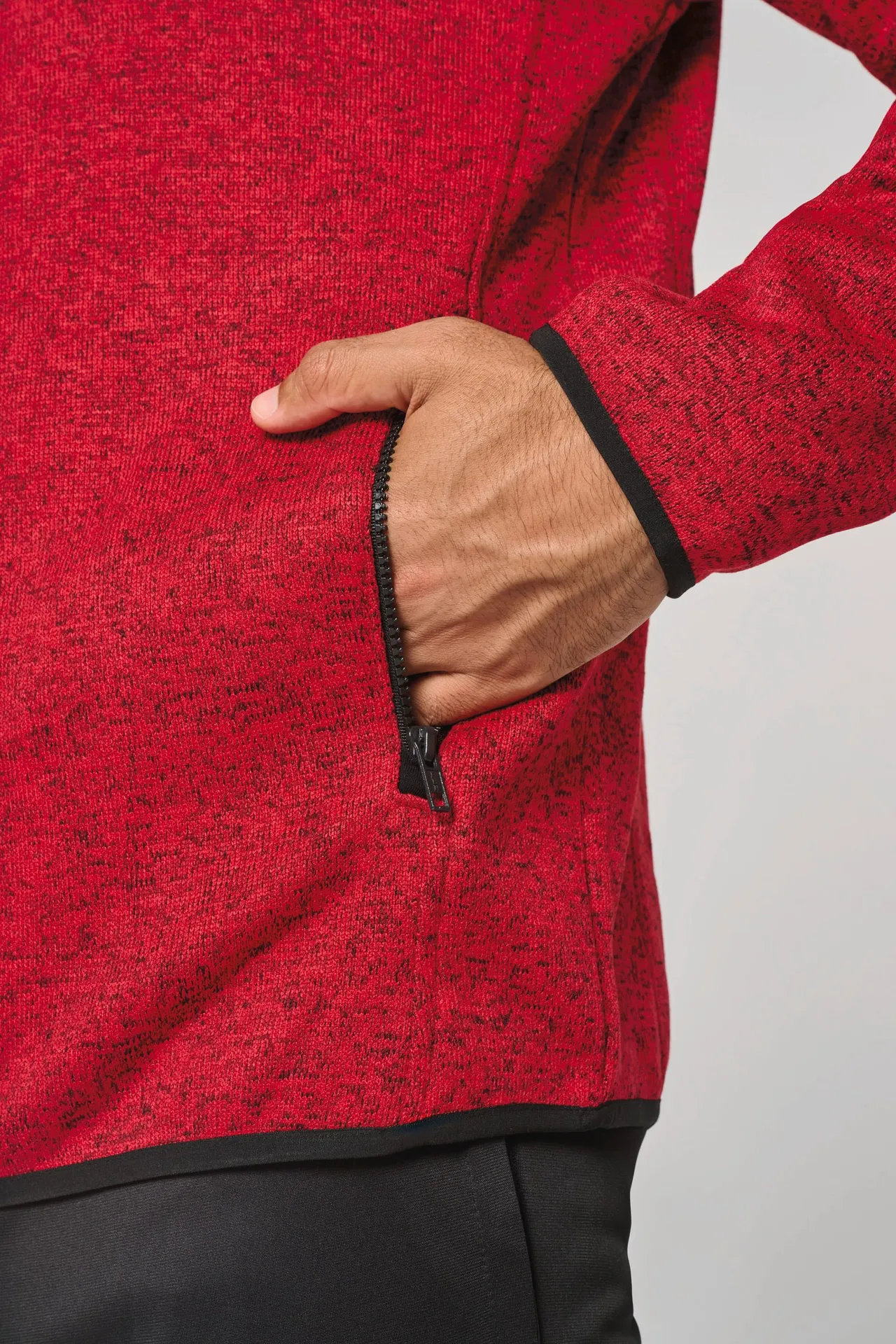 Herren-Hoodie aus Chiné