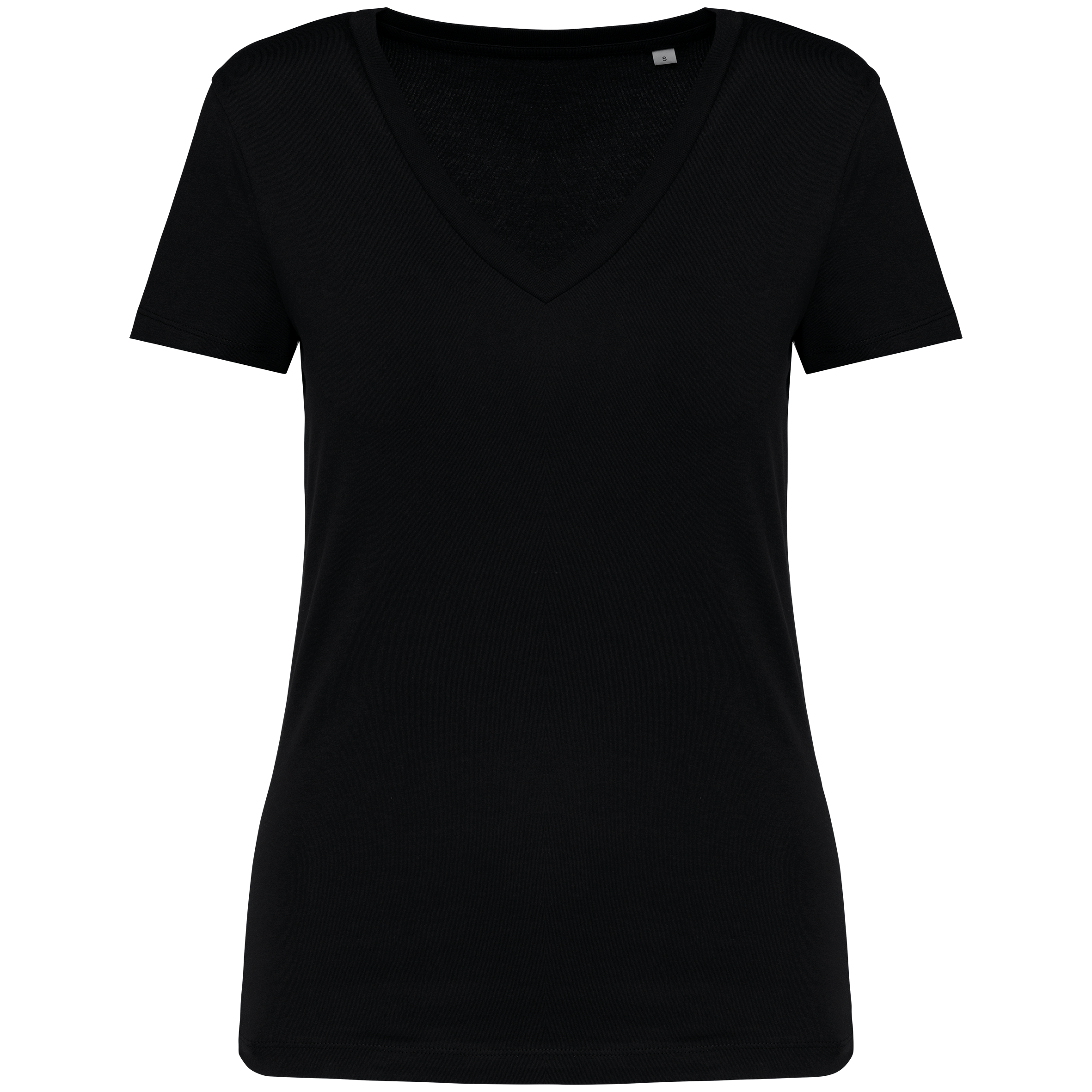 Damen Umweltfreundliches T-Shirt mit V-Ausschnitt