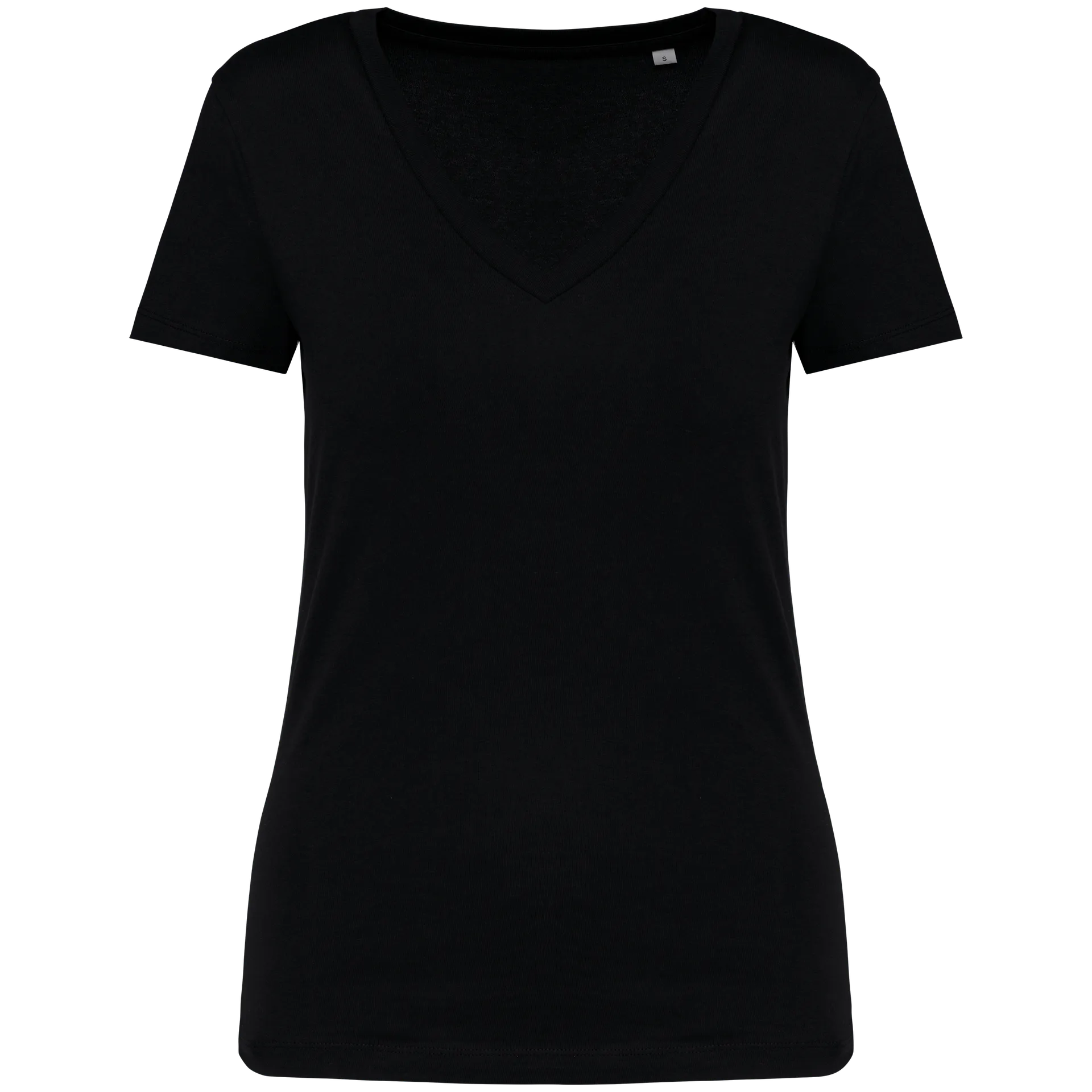 Damen Umweltfreundliches T-Shirt mit V-Ausschnitt