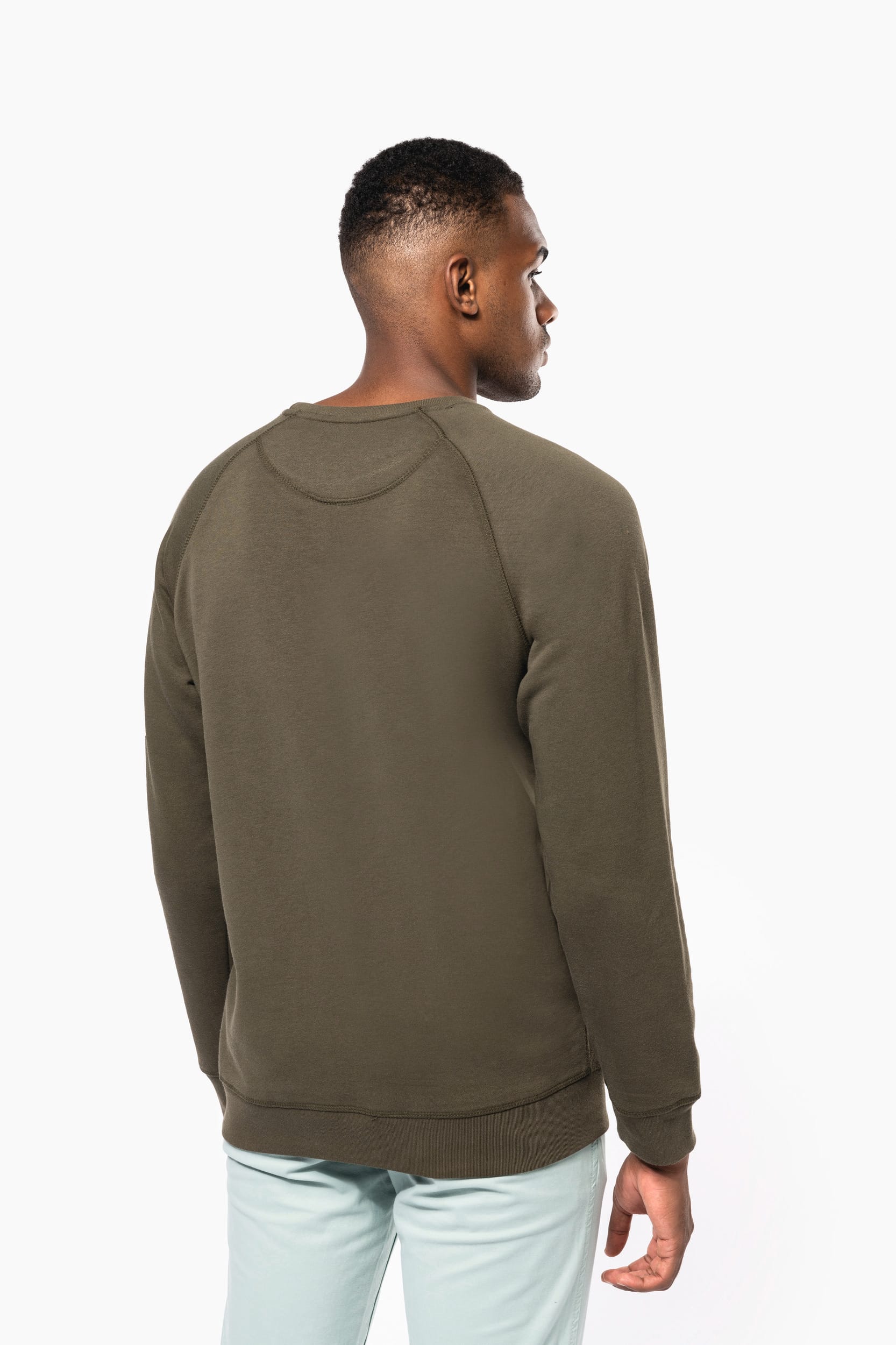 Herren Sweatshirt BIO-BAUMWOLLE Rundhalsausschnitt Raglanärmel