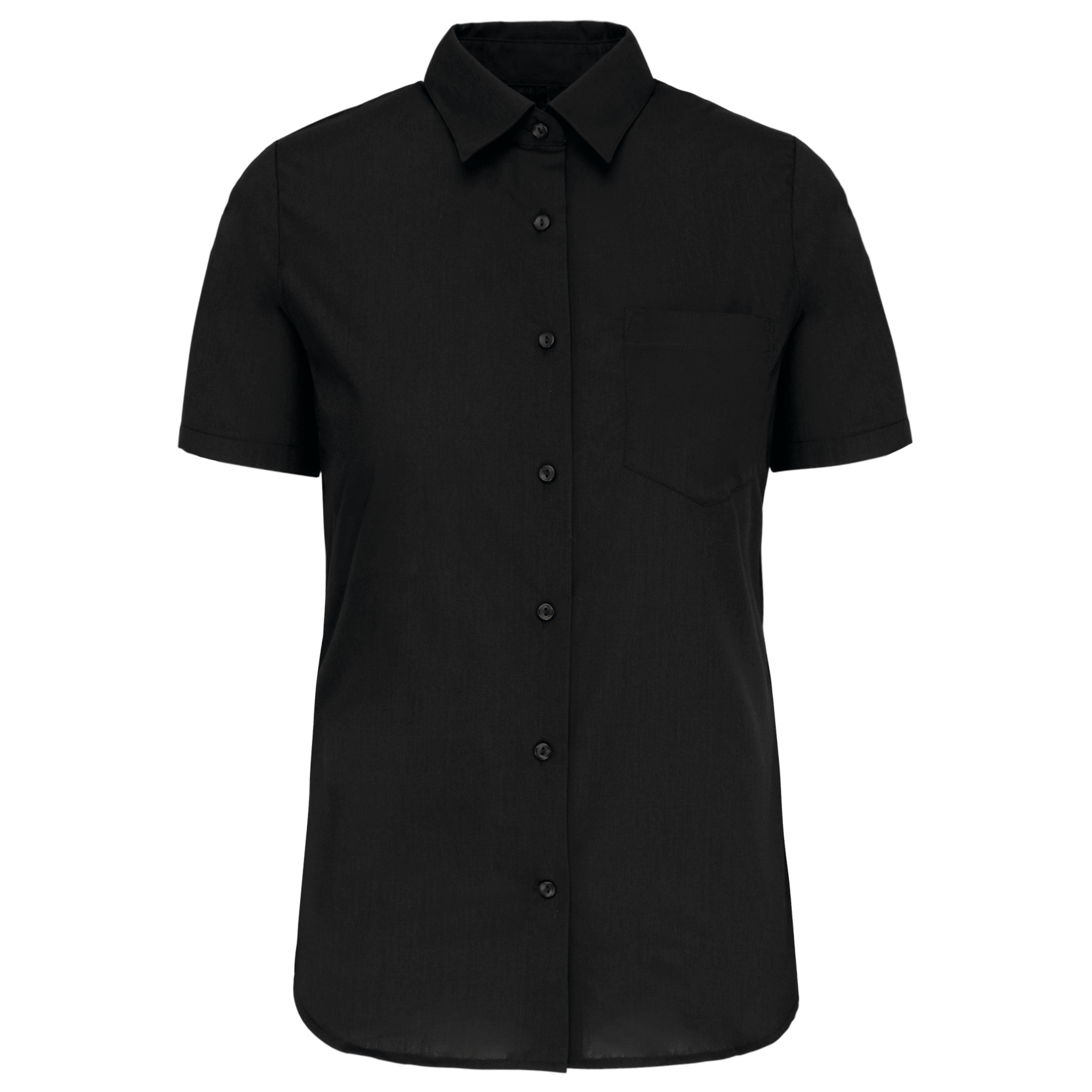 Damen Popelinebluse Kurzarm