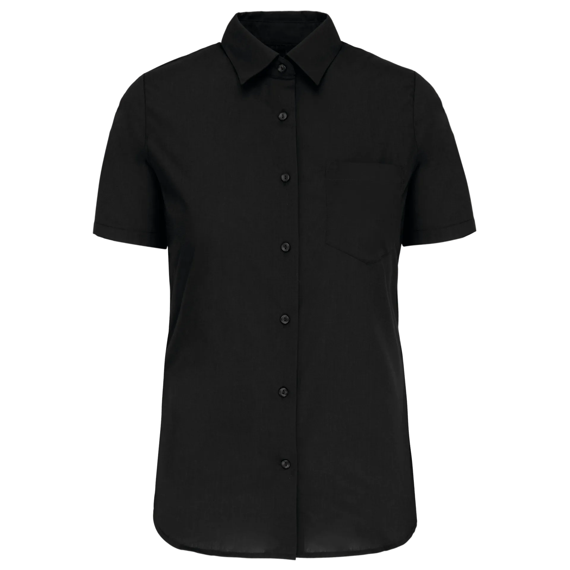 Damen Popelinebluse Kurzarm