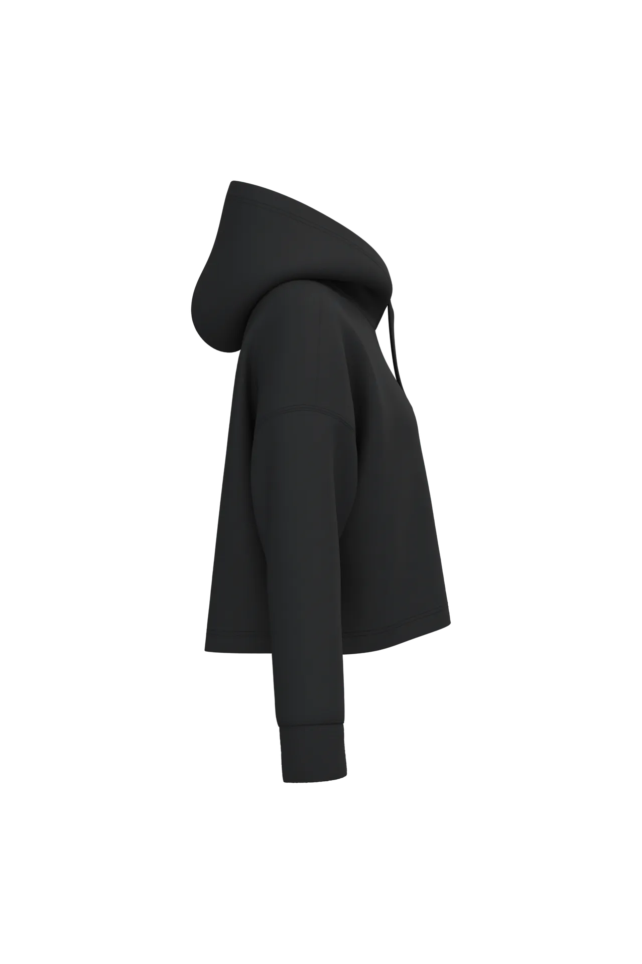 Damen Cropped-Sweatshirt mit Kapuze