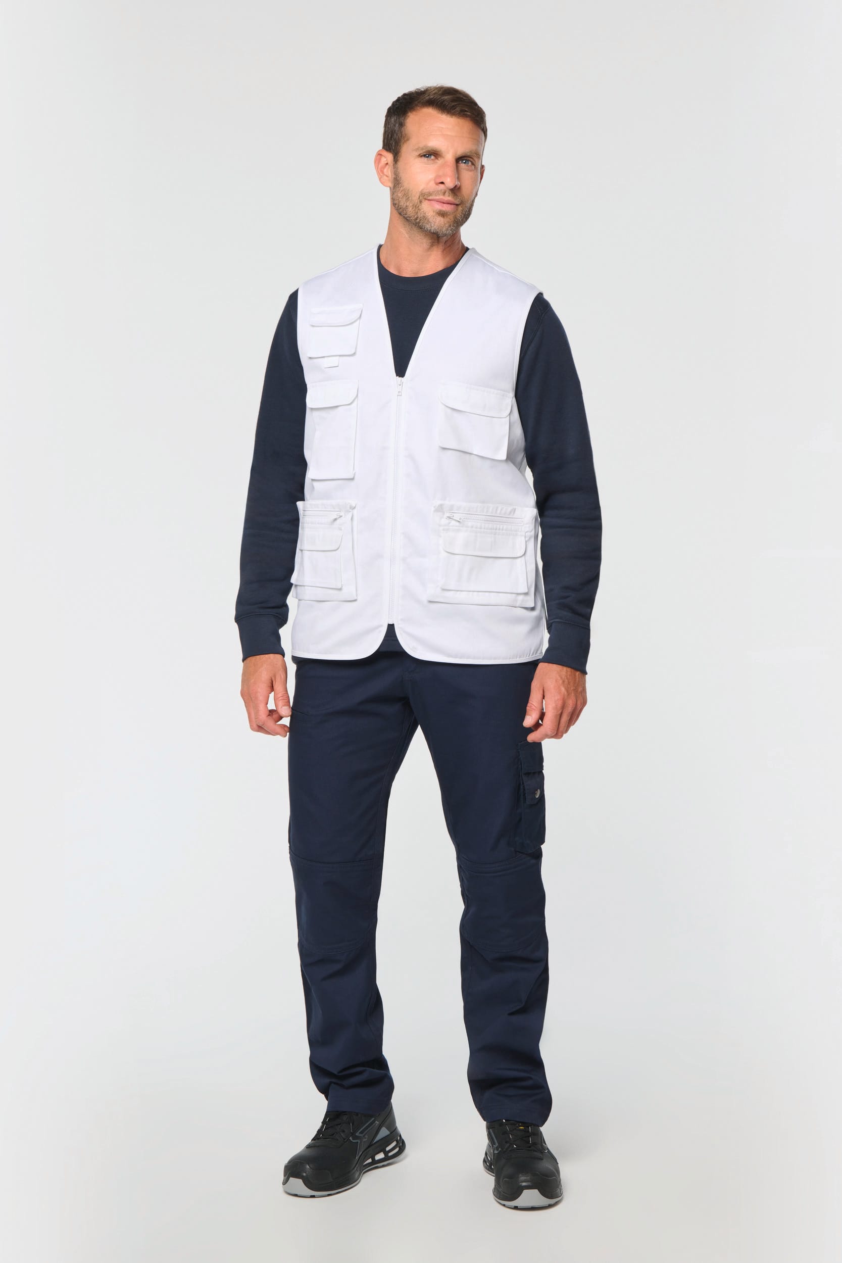 Gefütterte Unisex-Weste aus  Baumwollpolyester