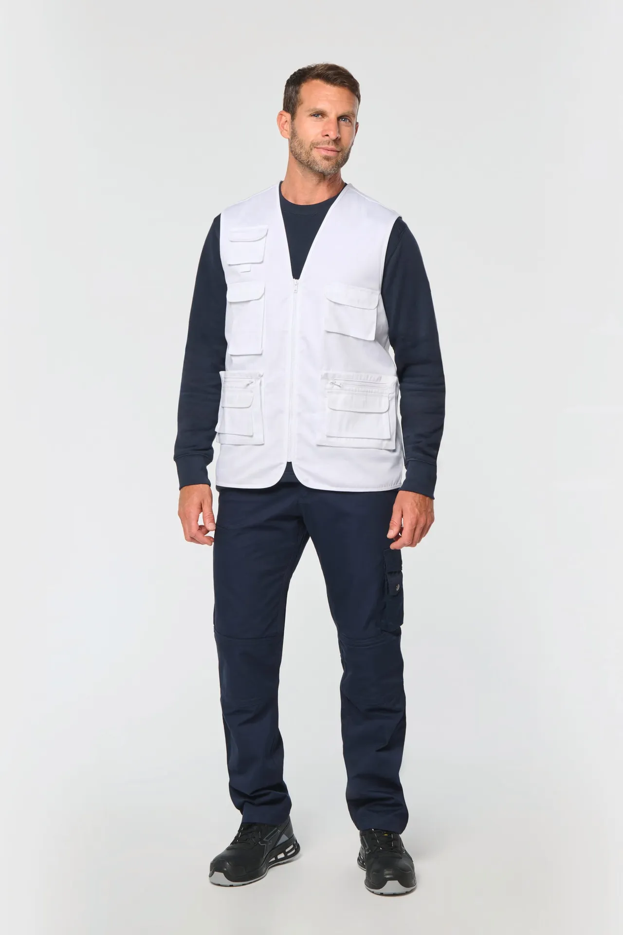 Gefütterte Unisex-Weste aus  Baumwollpolyester