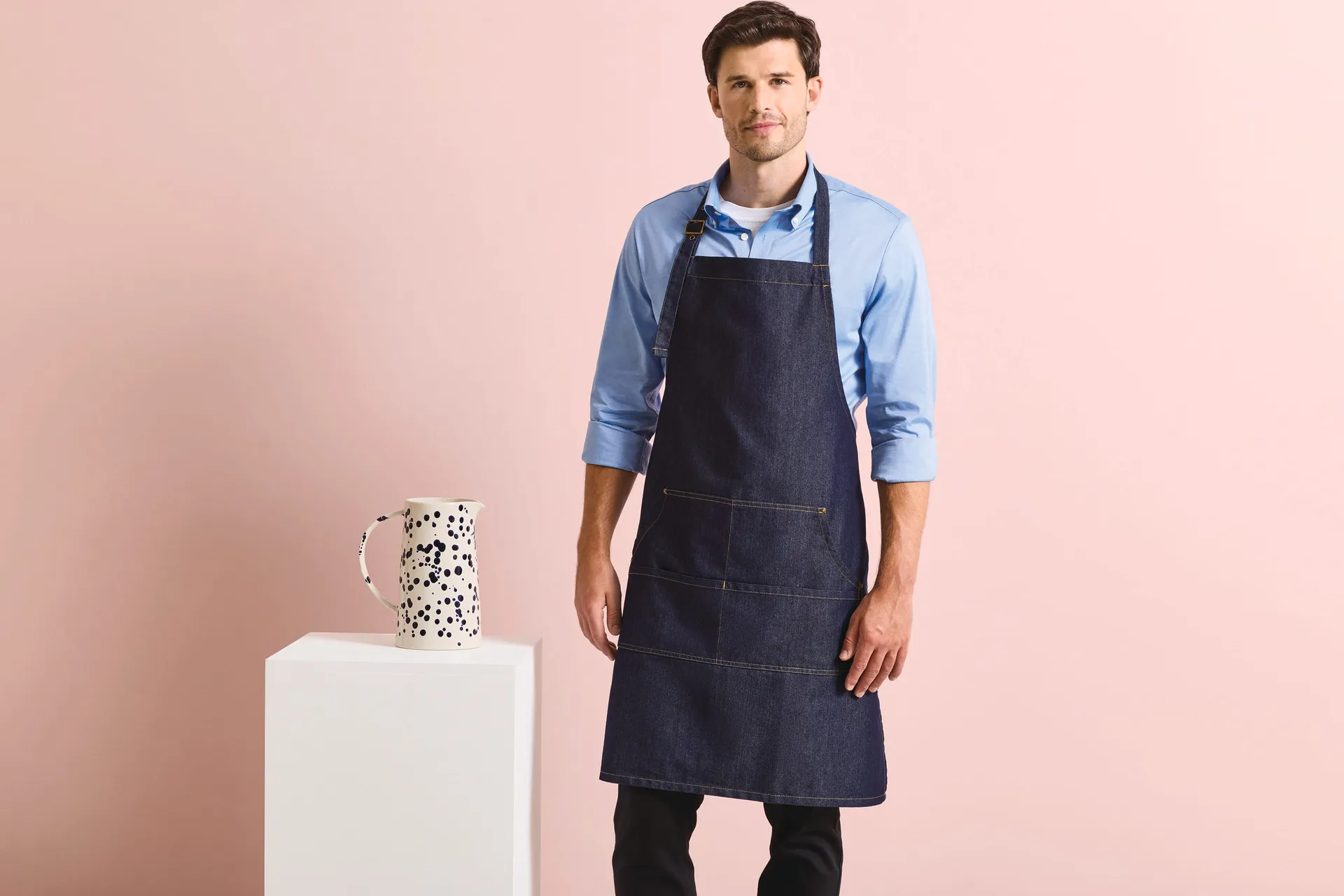 Denim-Latzschürze