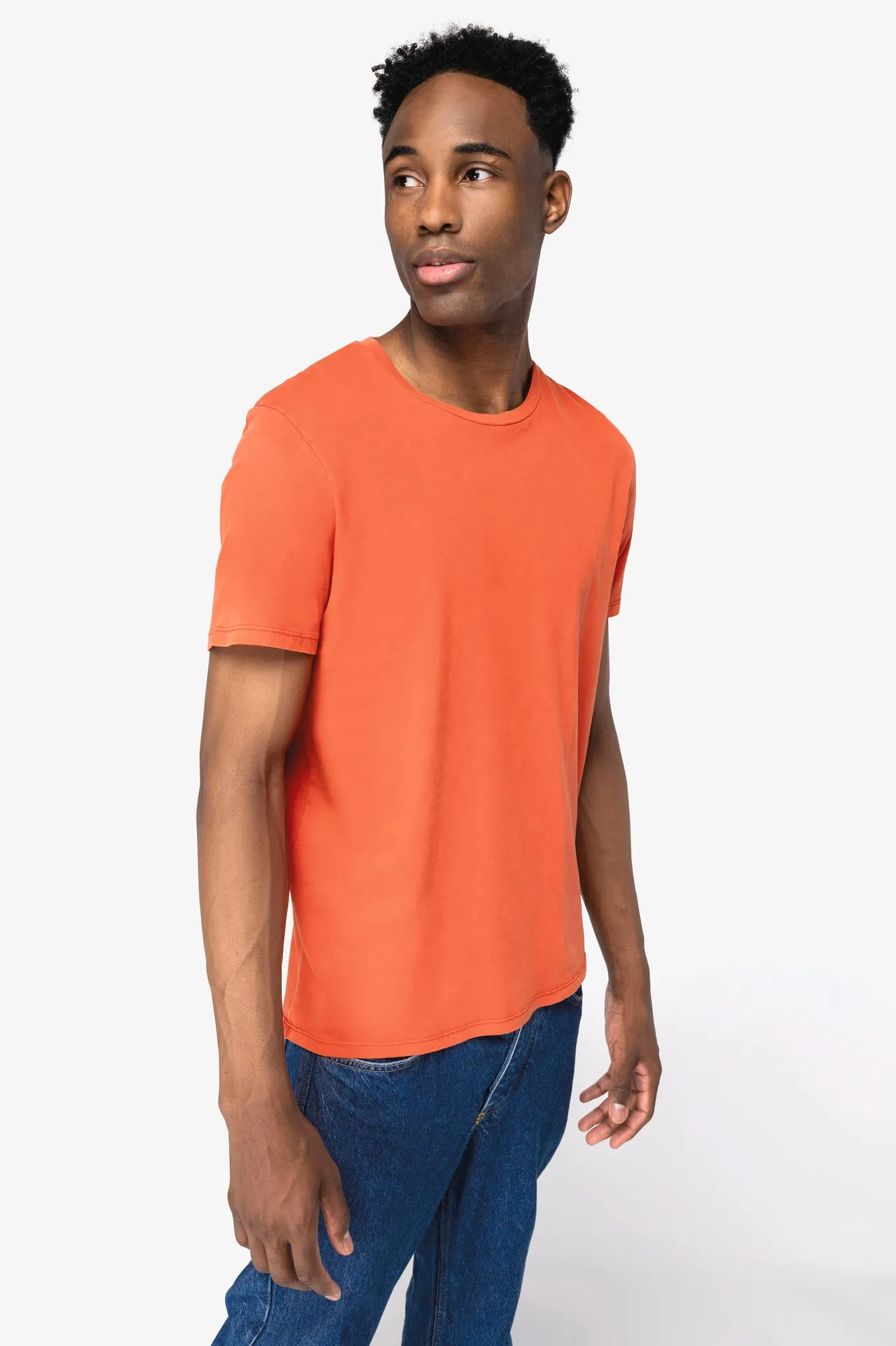 Umweltfreundliches ausgewaschenes Unisex T-Shirt