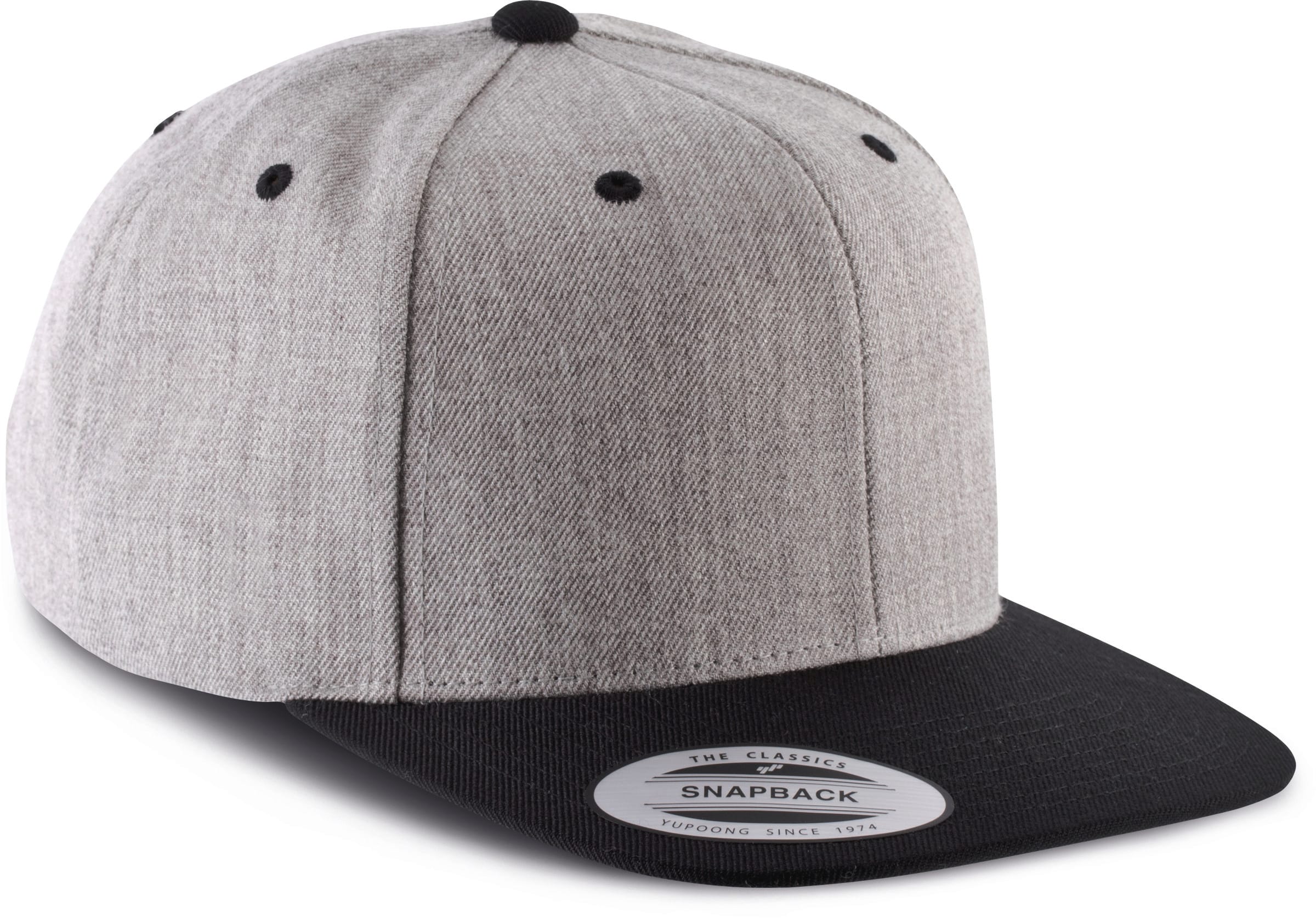 6-Panel-Kappe, flacher Schirm