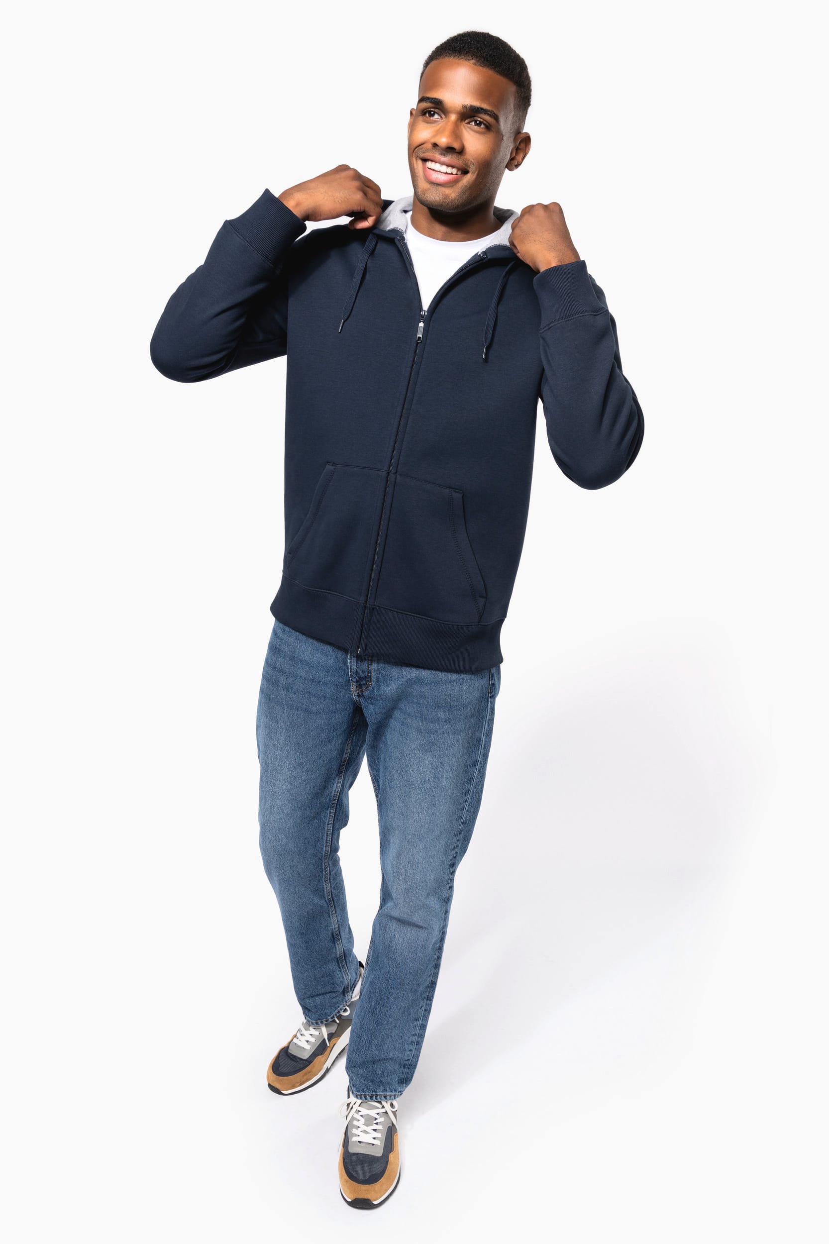 Kapuzensweatshirt mit Reißverschluss