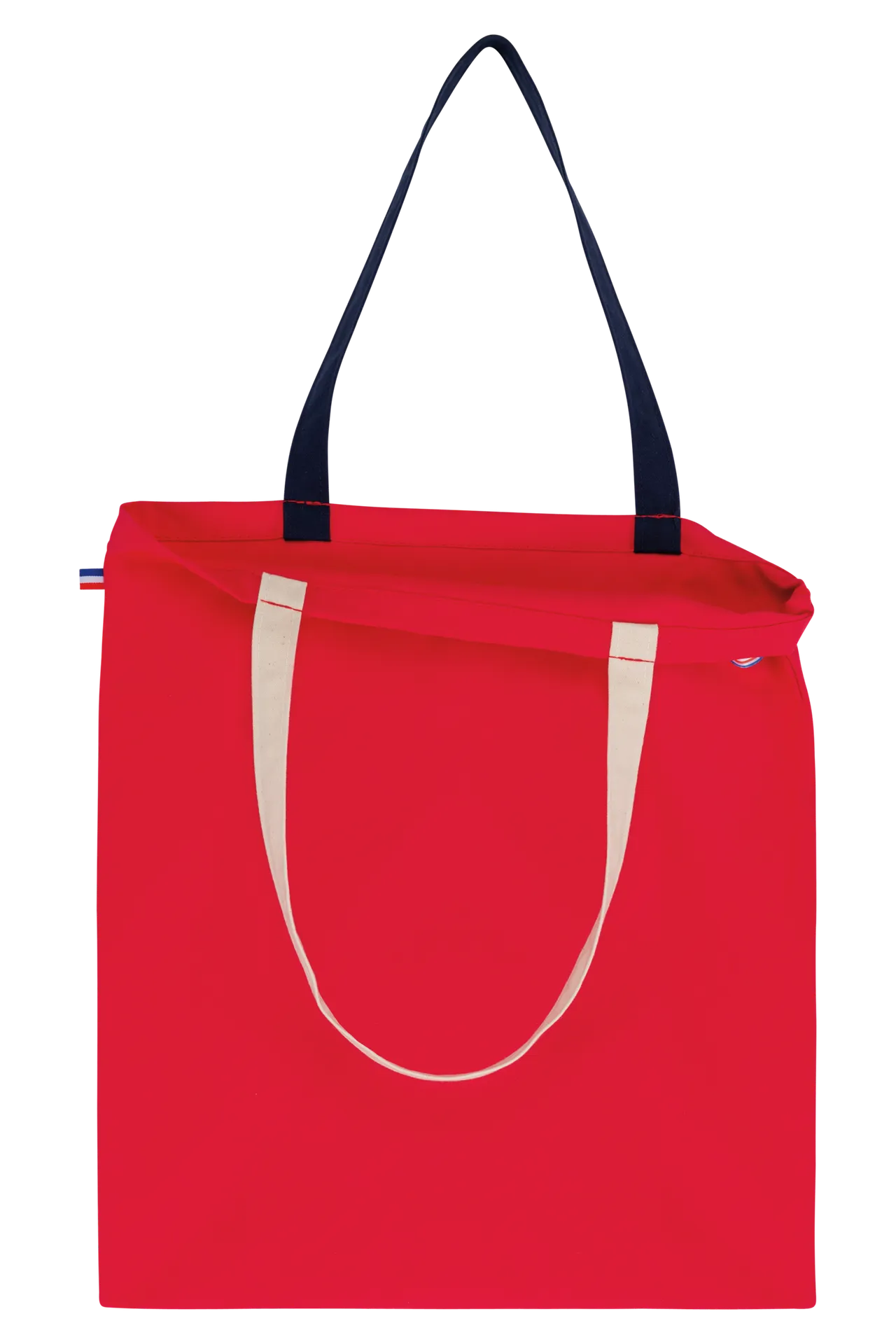 Dreifarbige Shoppingtasche