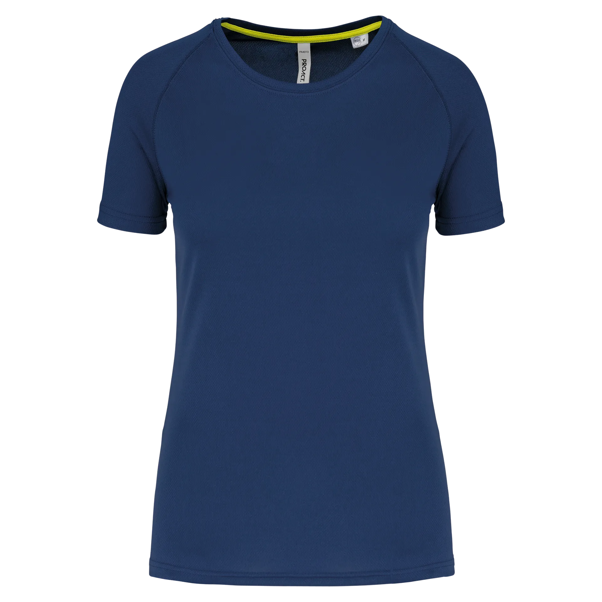 Damen-Sportshirt aus Recyclingmaterial mit Rundhalsausschnitt