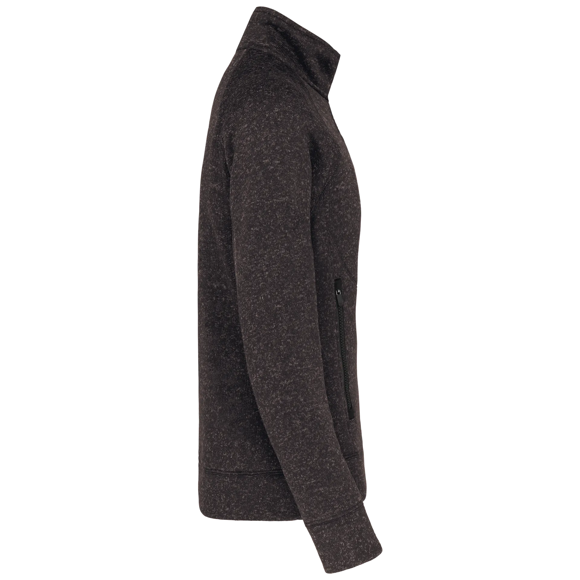 Herren-Weste mit Reißverschluss, aus Chiné