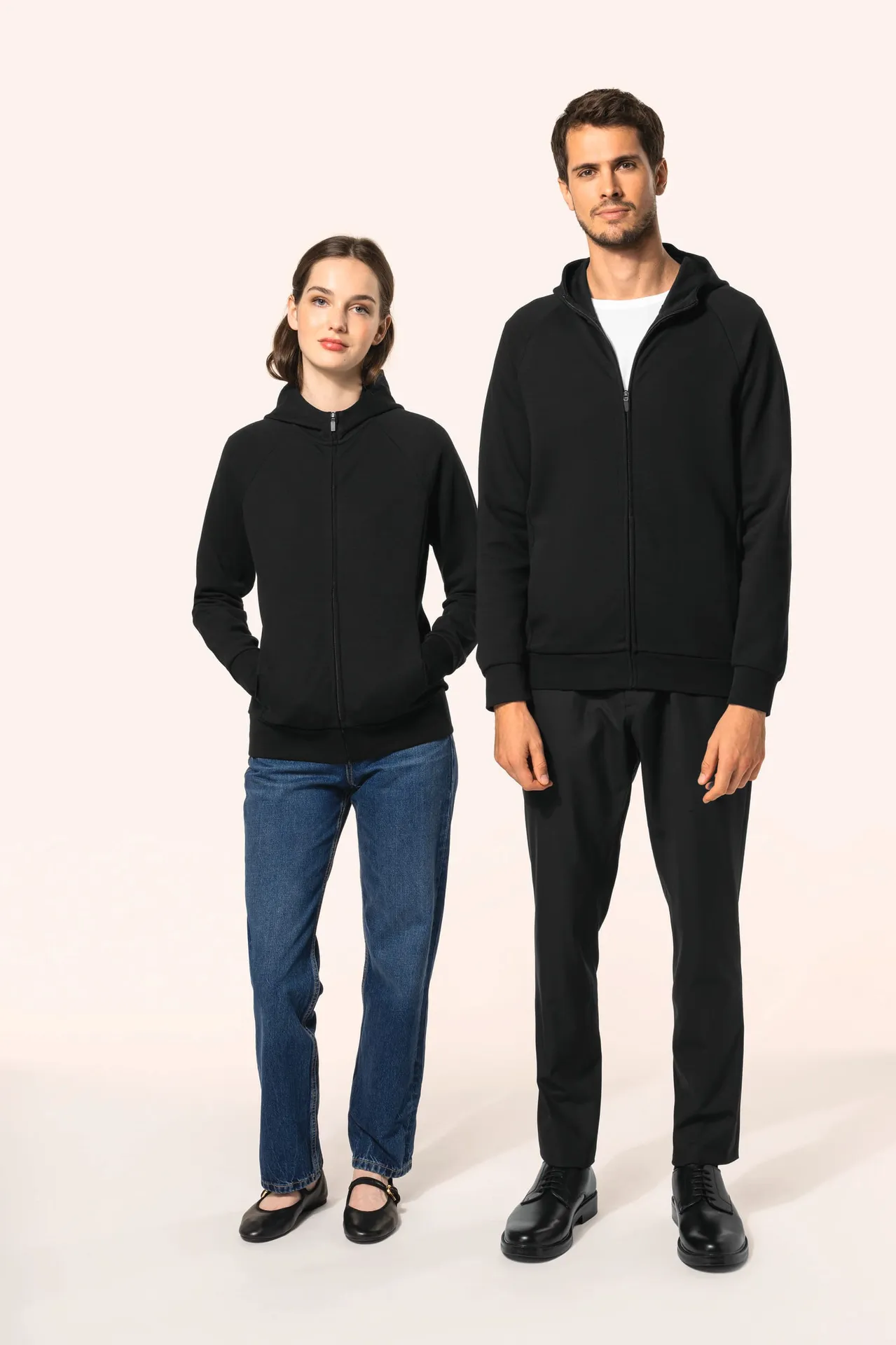 Herren-Reißverschlussjacke mit Kapuze