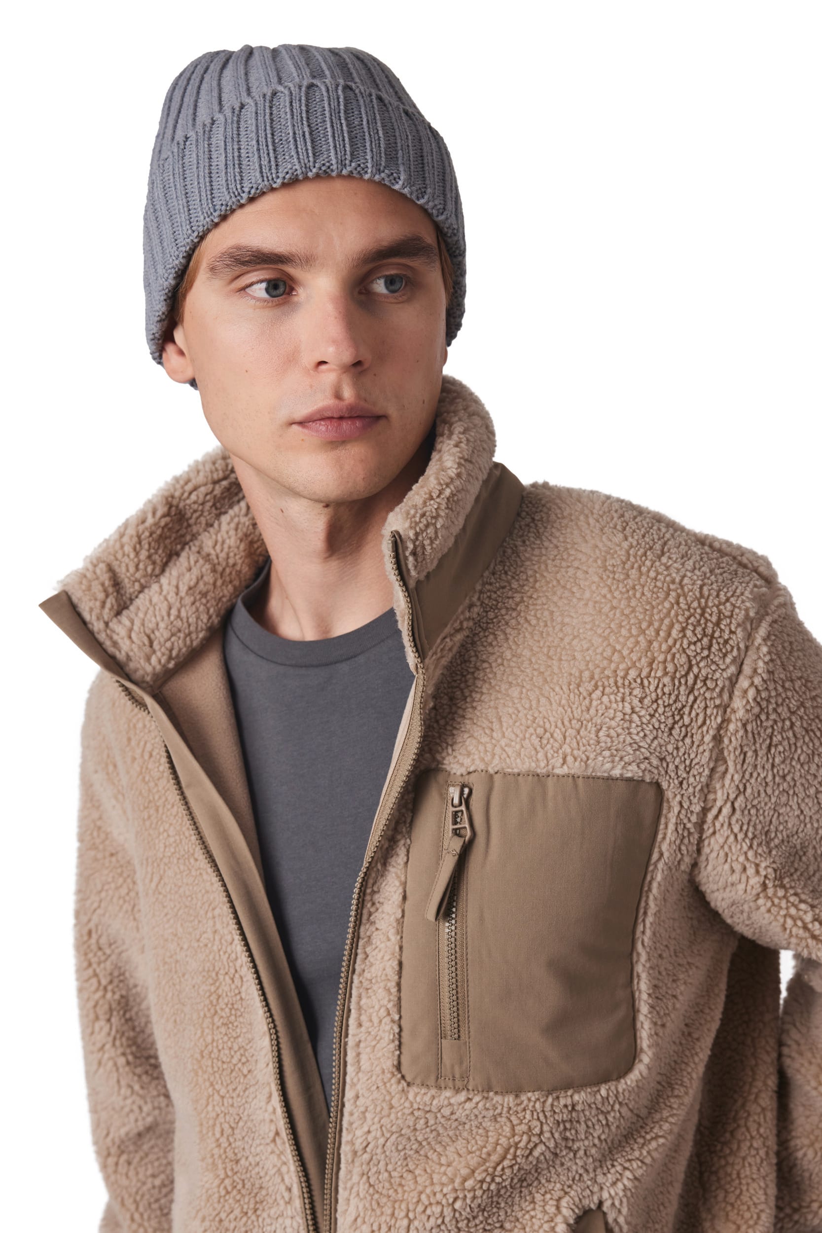 Mütze mit Doppelripp und Umschlag