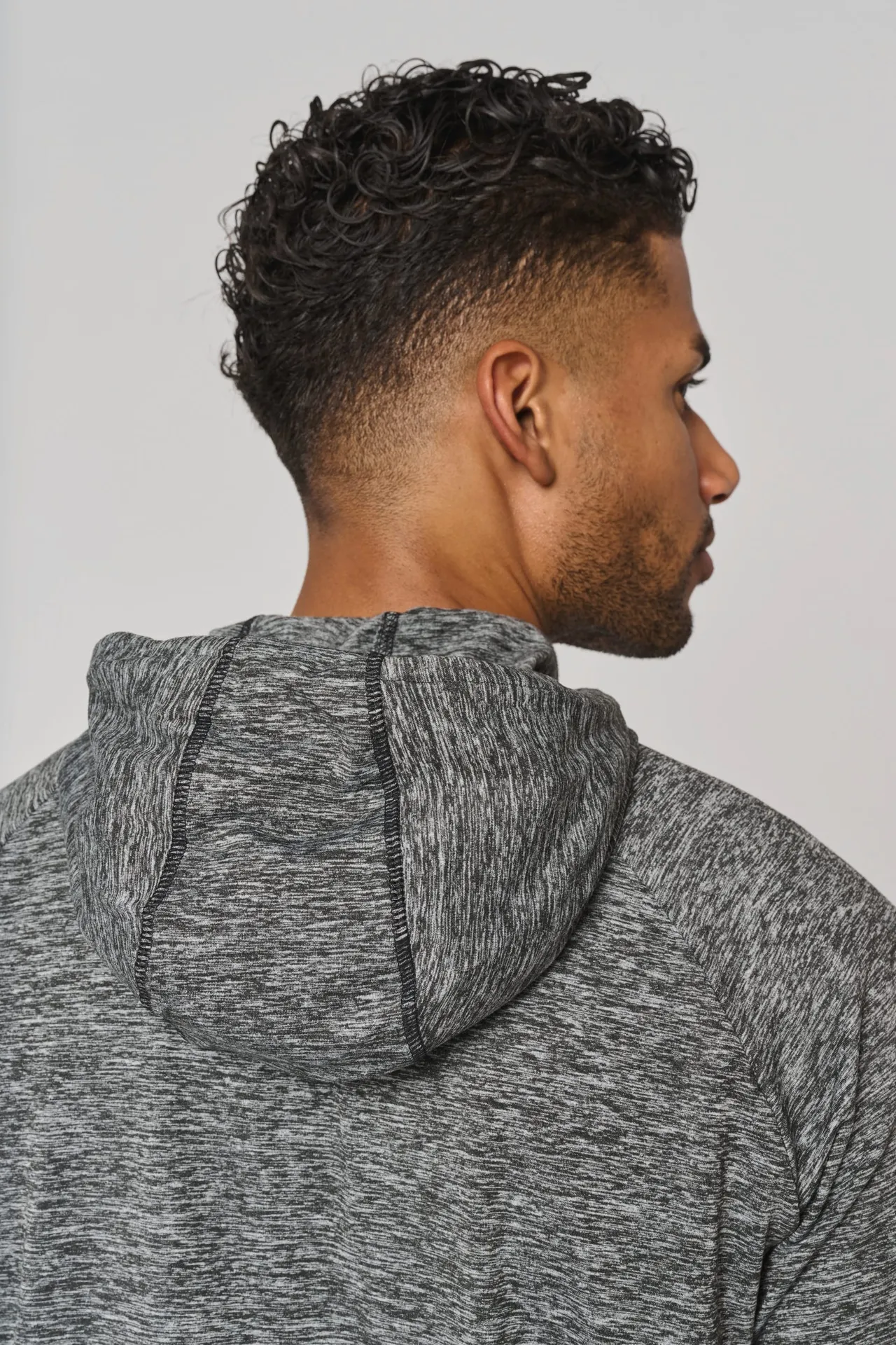 Kapuzen-Sweatshirt 1/4 Sport-Reißverschluss Unisex