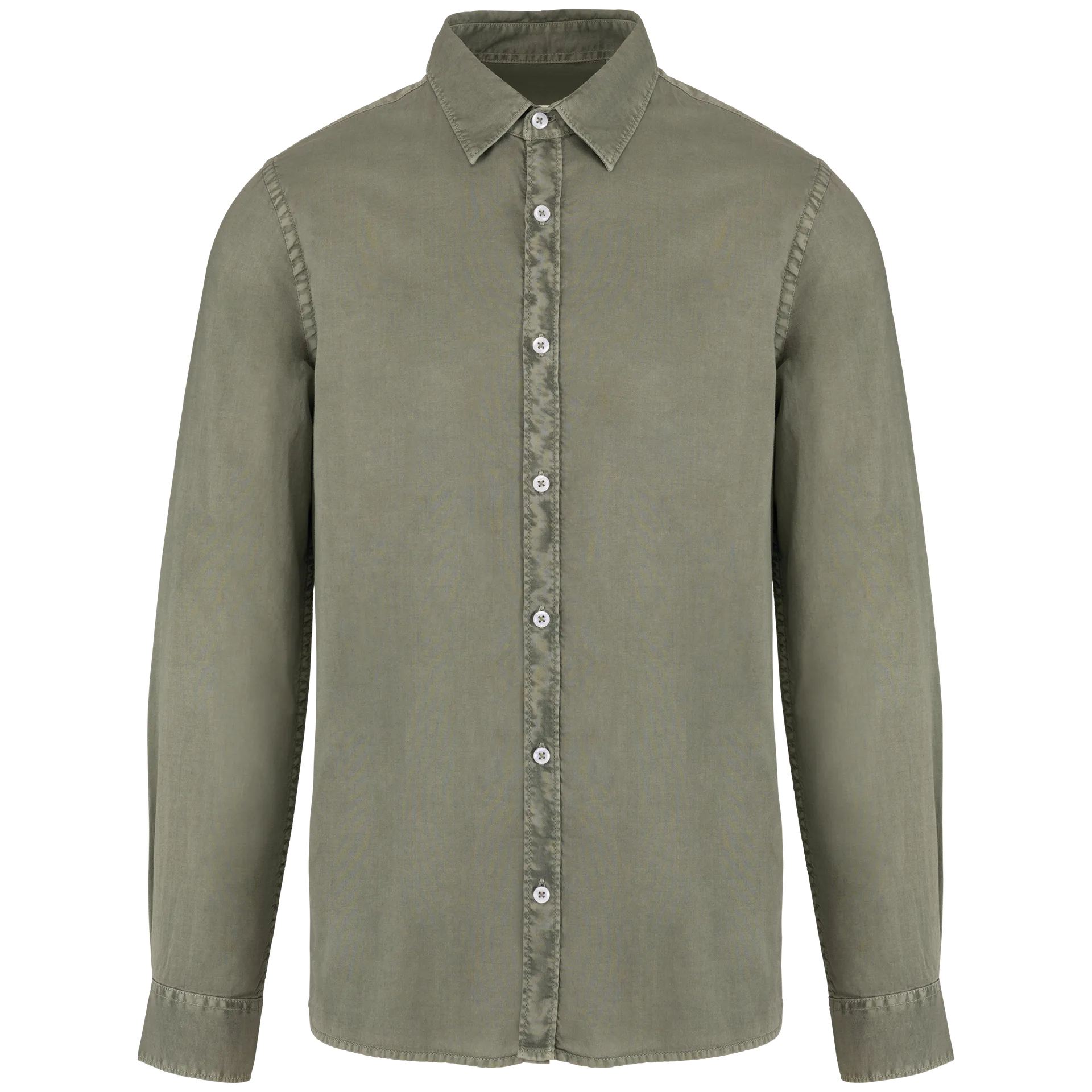 Umweltfreundliches ausgewaschenes Herrenhemd