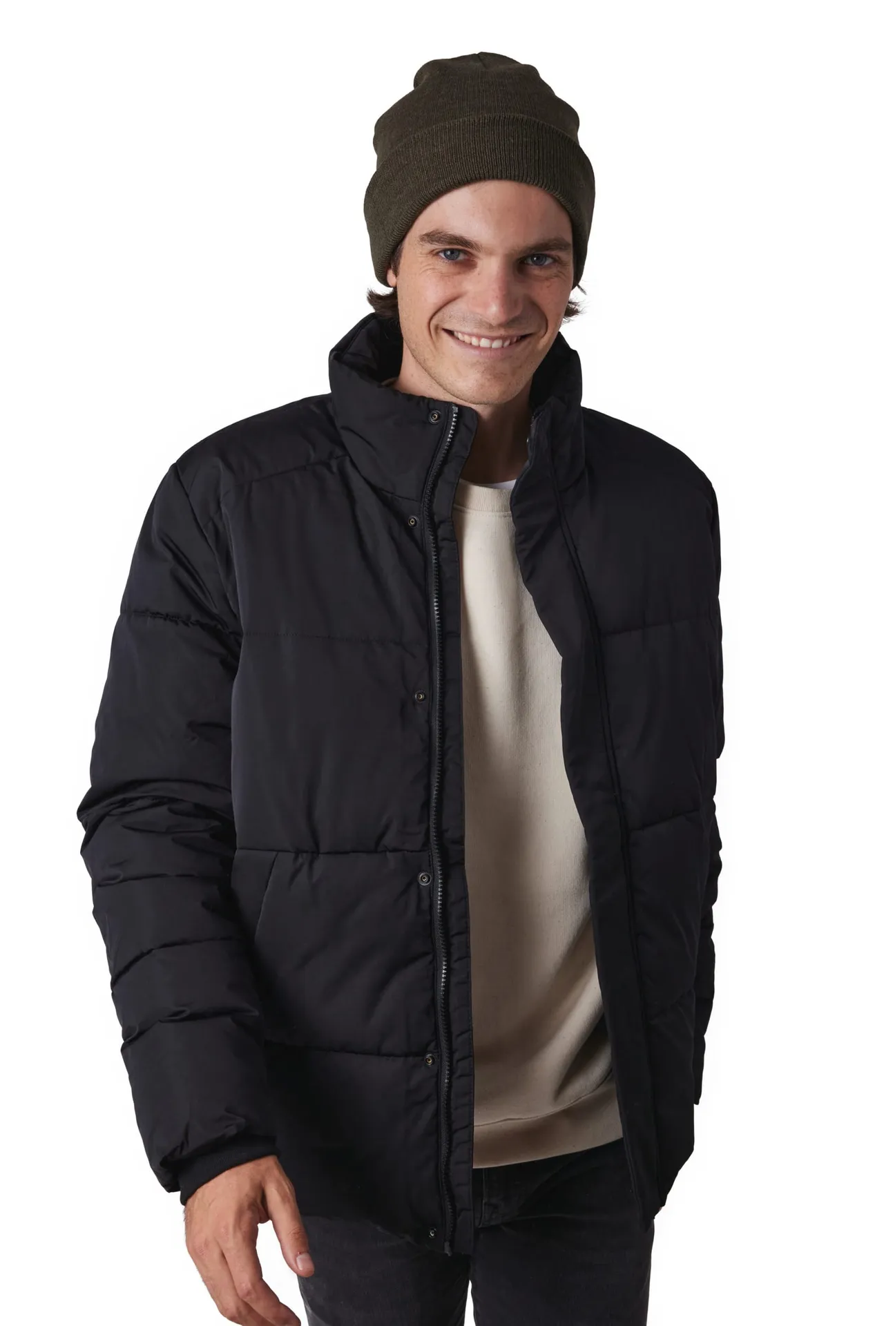 Recycelte Mütze mit Patch Thinsulate™-Futter