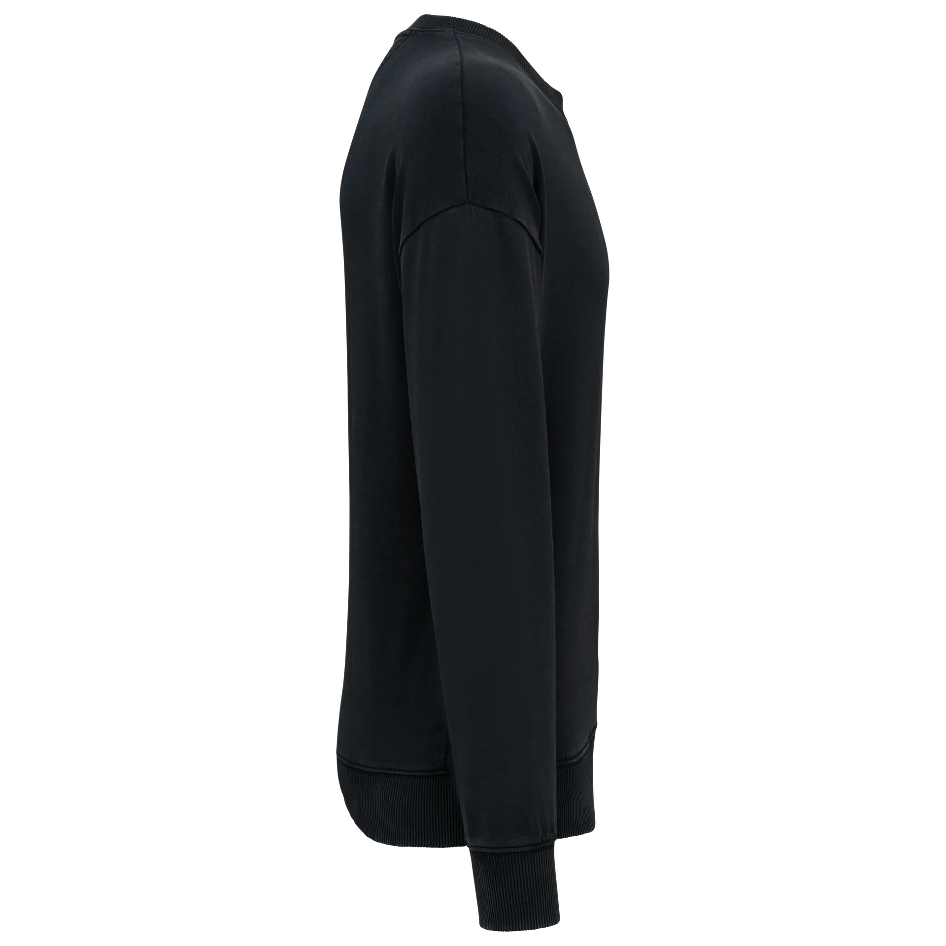 Ausgewaschenes umweltfreundliches Oversize Unisex-Sweatshirt mit Rundhalsausschnitt