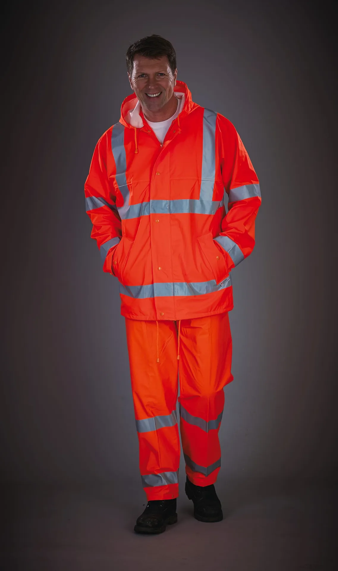 Atmungsaktive Hi-Vis Soft Flex Regenjacke