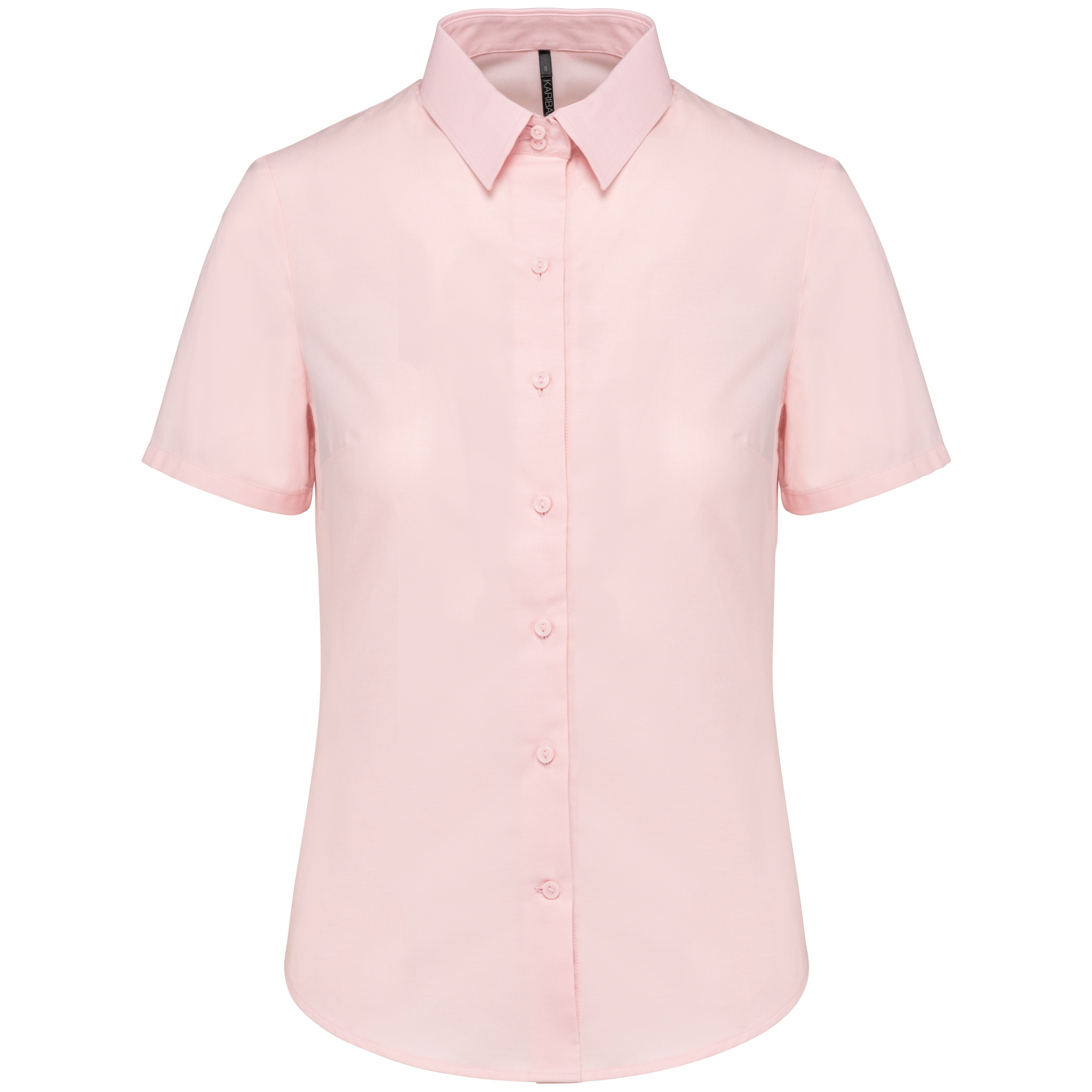 Damen Oxford Kurzarmbluse