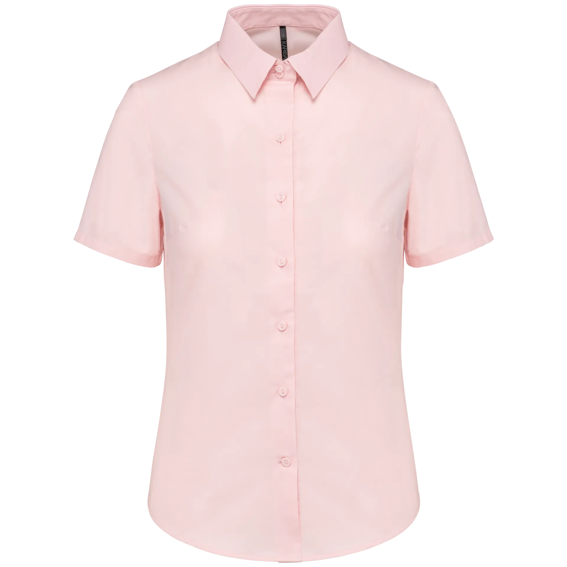 Damen Oxford Kurzarmbluse