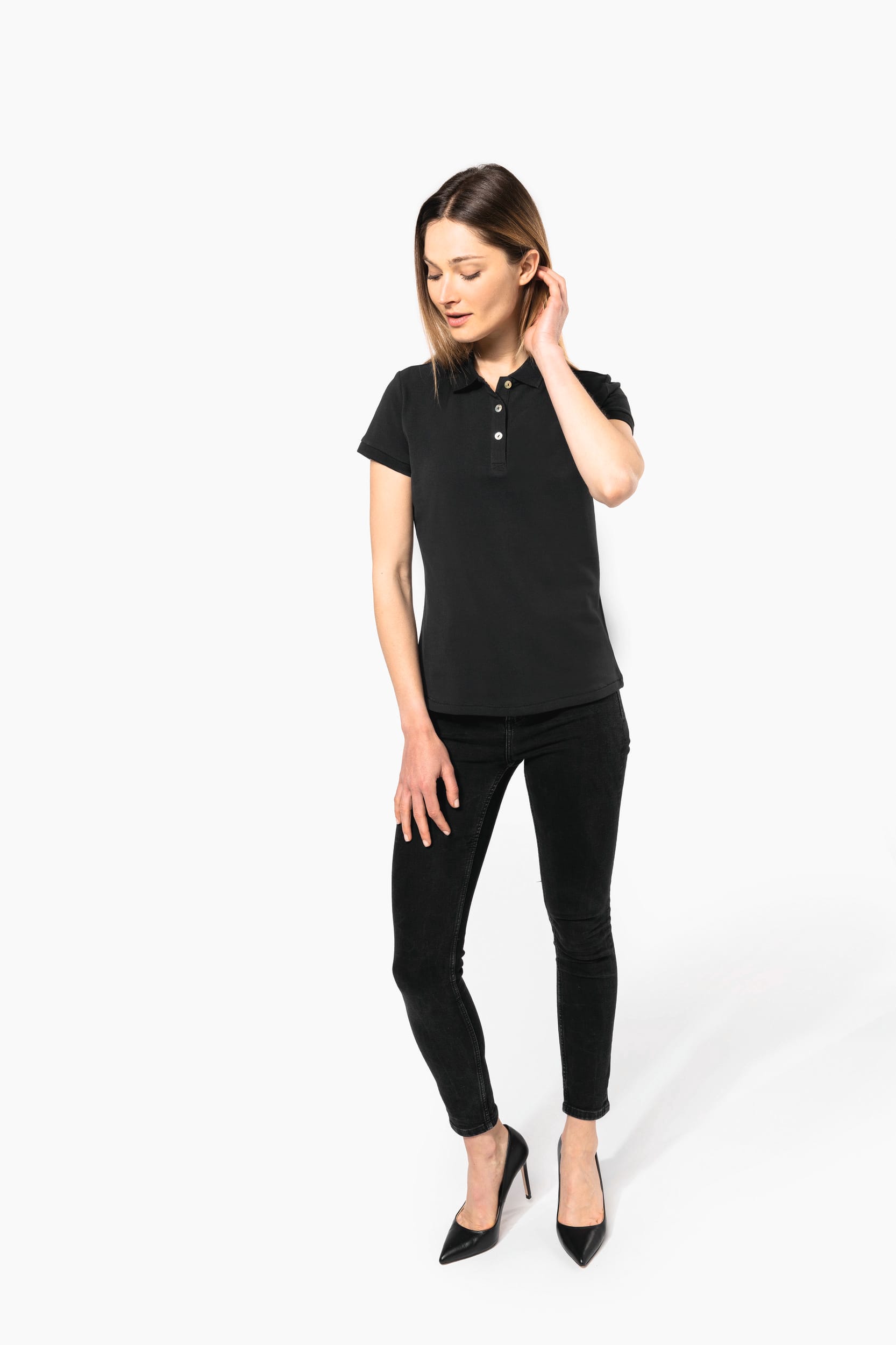 Damen-Kurzarm-Polohemd Supima®