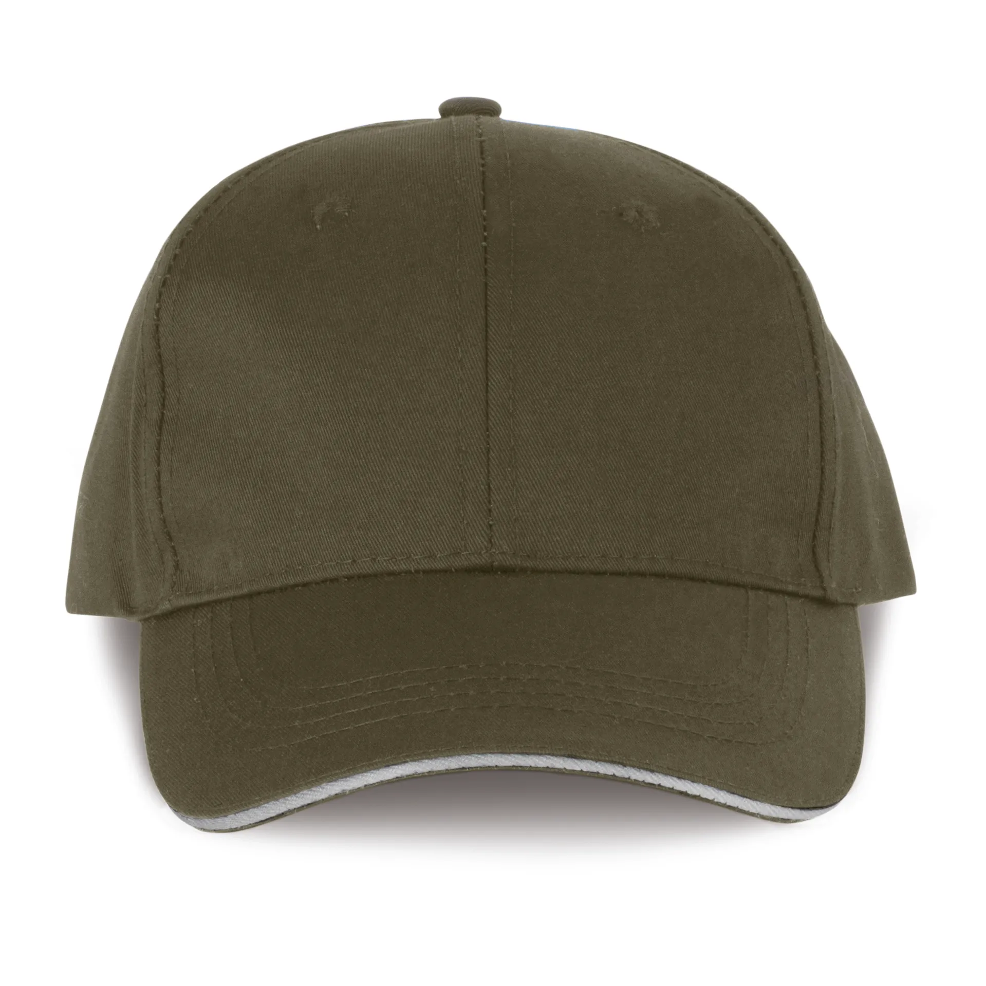 6-Panel-Cap mit Kontrast-Sandwichschirm