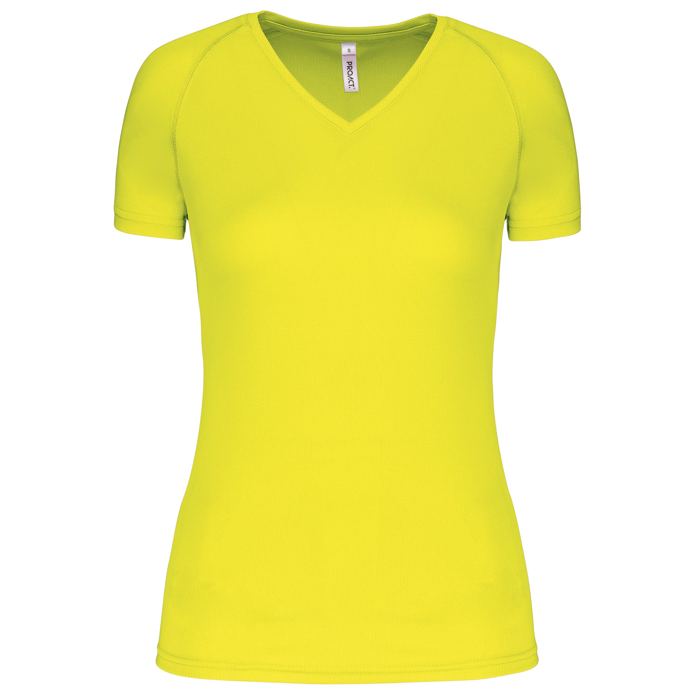 Damen Kurzarm-Sportshirt mit V-Ausschnitt