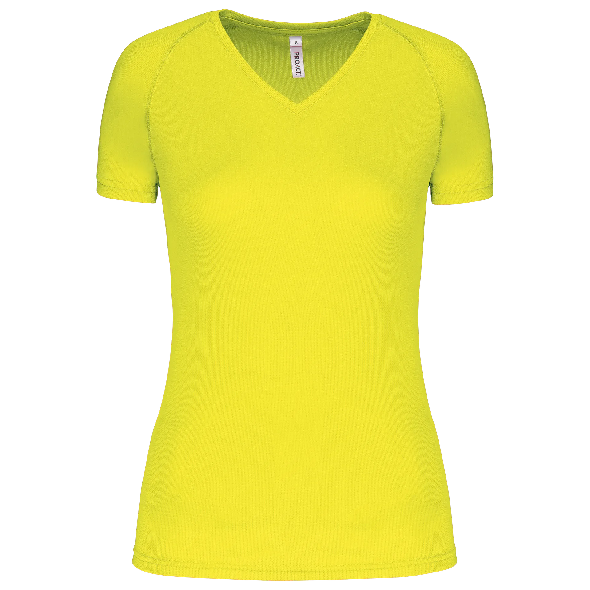 Damen Kurzarm-Sportshirt mit V-Ausschnitt