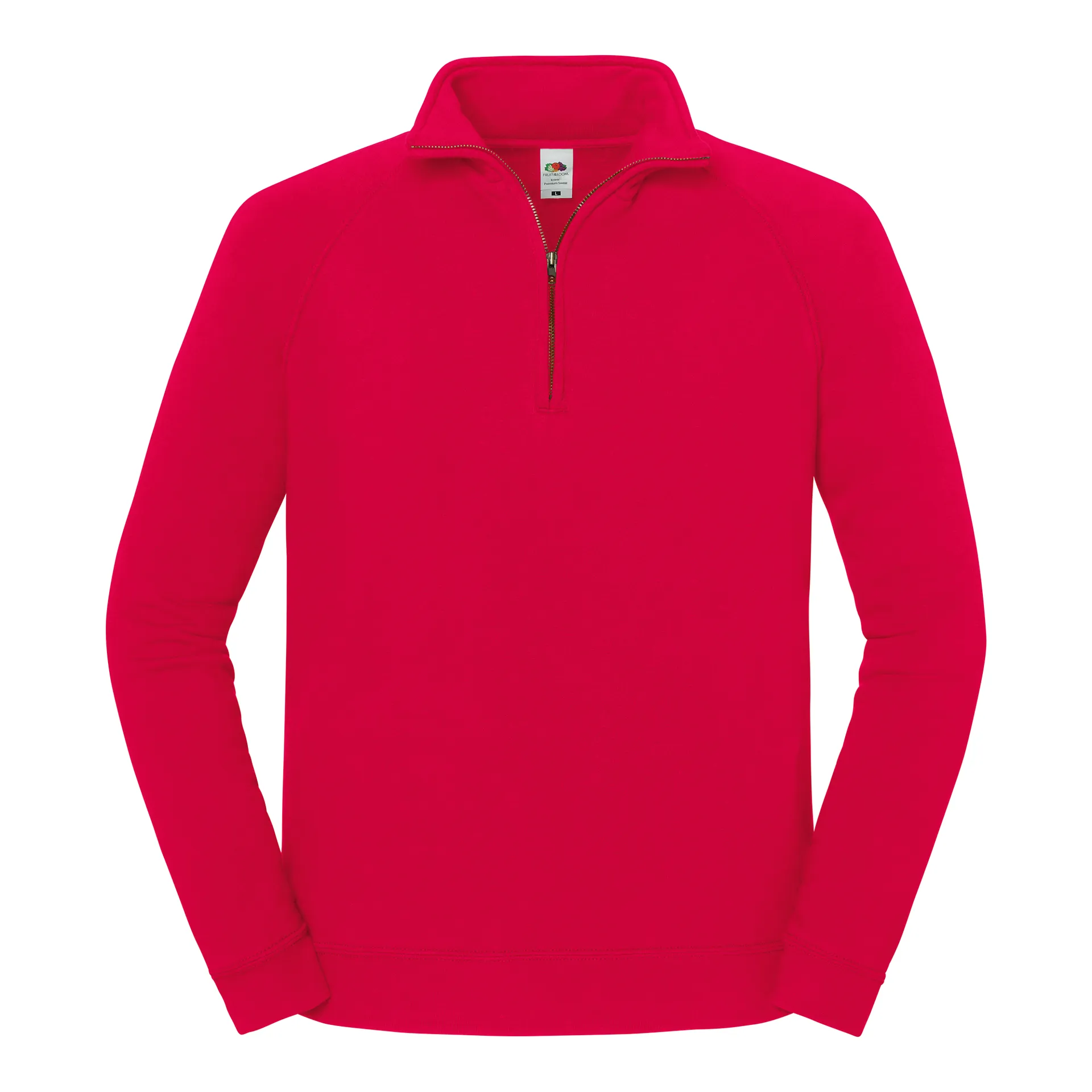 Iconic Premium Herren-Sweatshirt mit Reißverschluss-Stehkragen