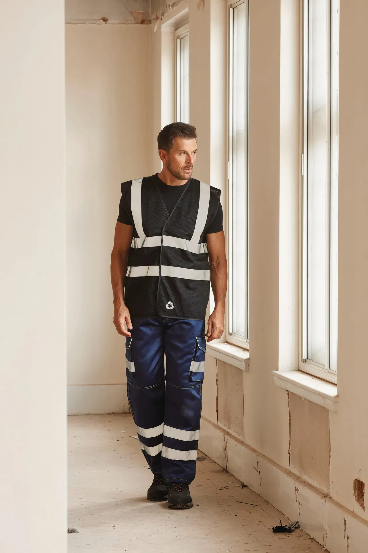 Hi-Vis recycled Open Mesh Waistcoat