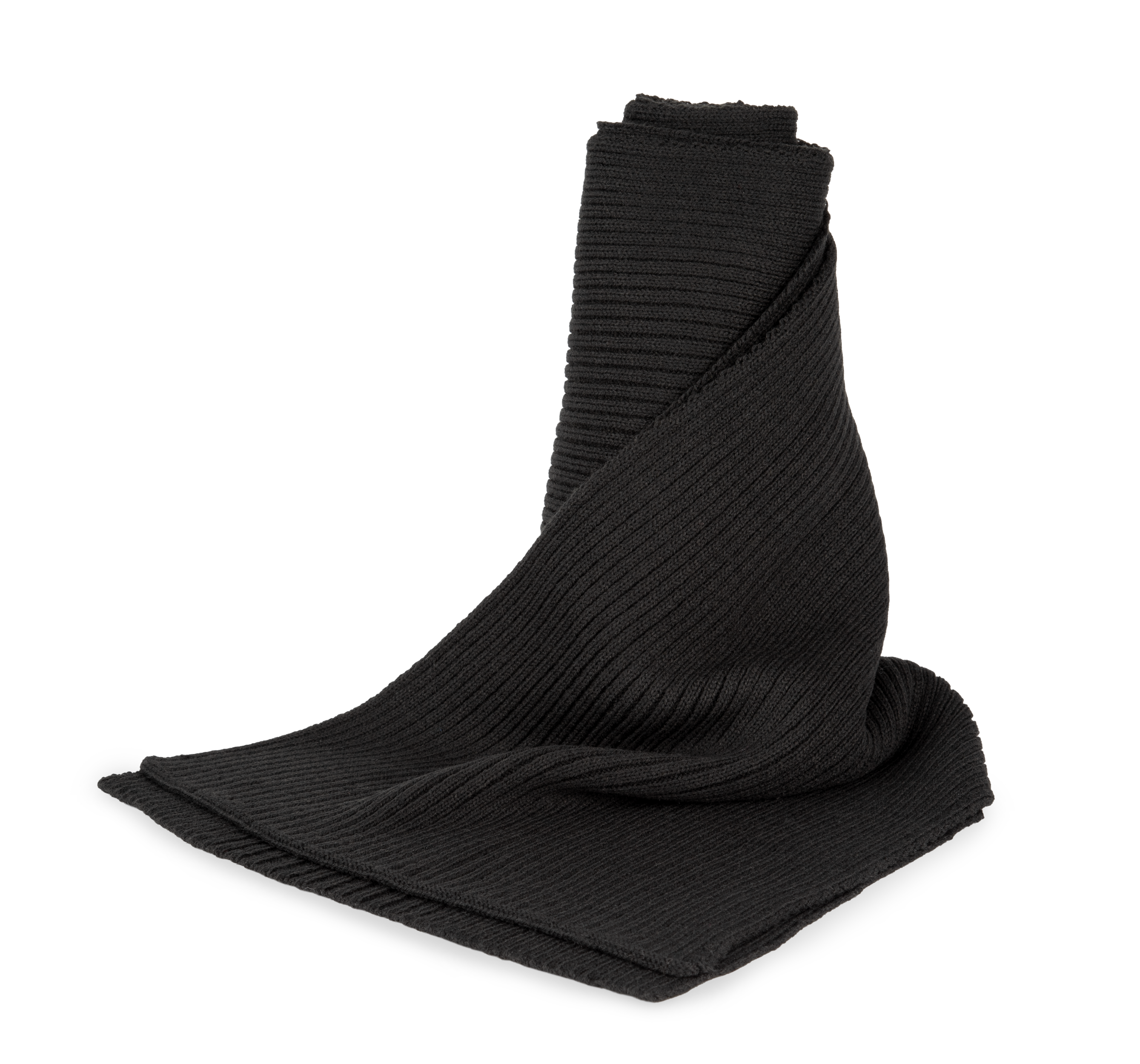 Schal aus Rippstrick