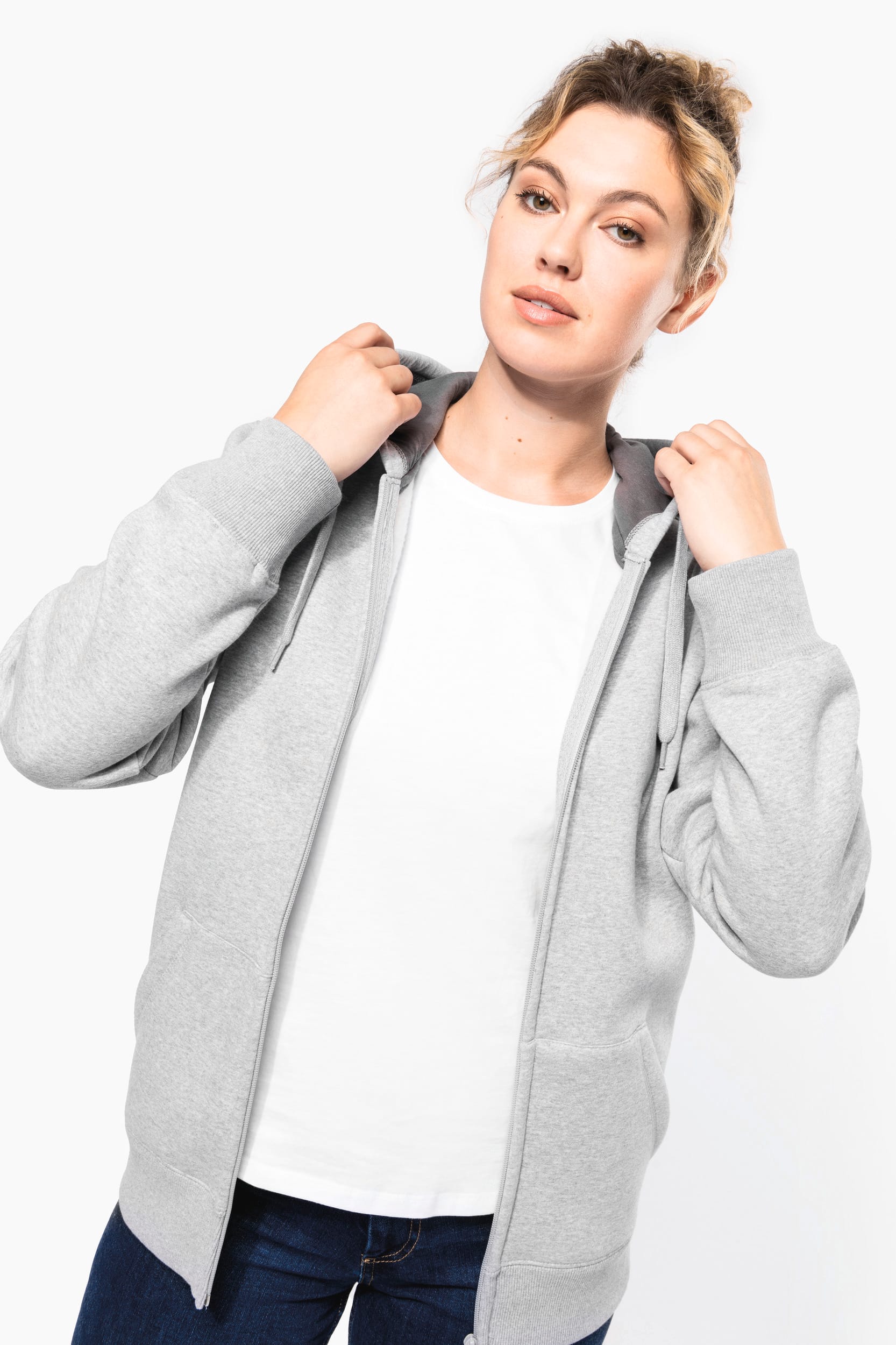 Kapuzensweatshirt mit Reißverschluss