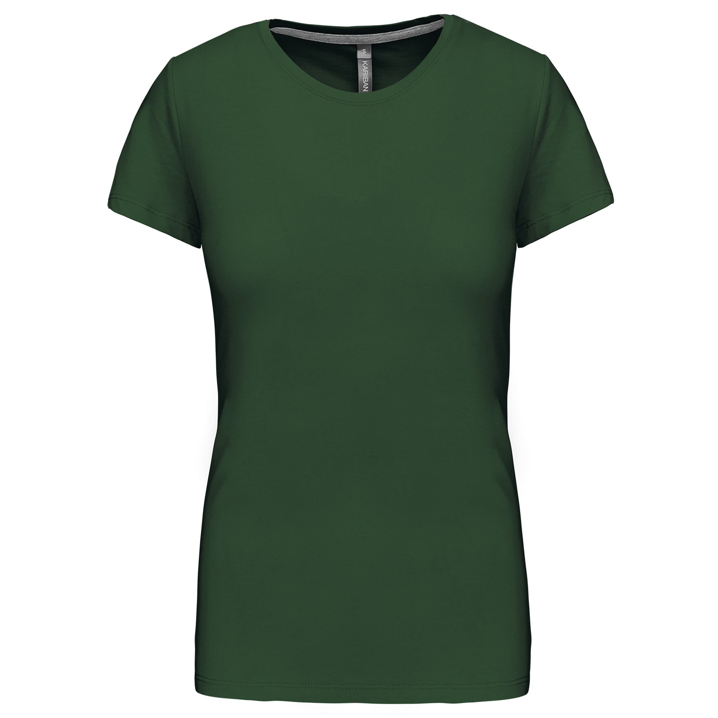 Ladies' short-sleeved crew neck T-shirt