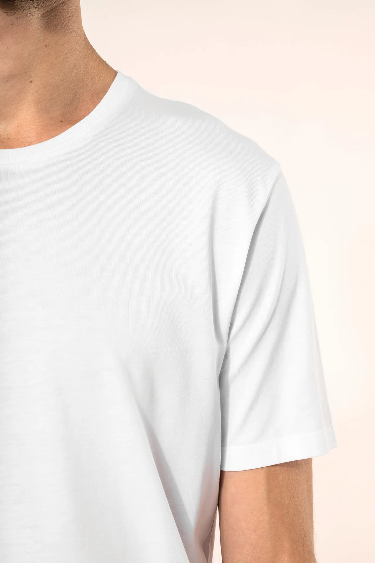 Supima® Herren-T-Shirt mit Rundhals ausschnitt und kurzen Ärmeln