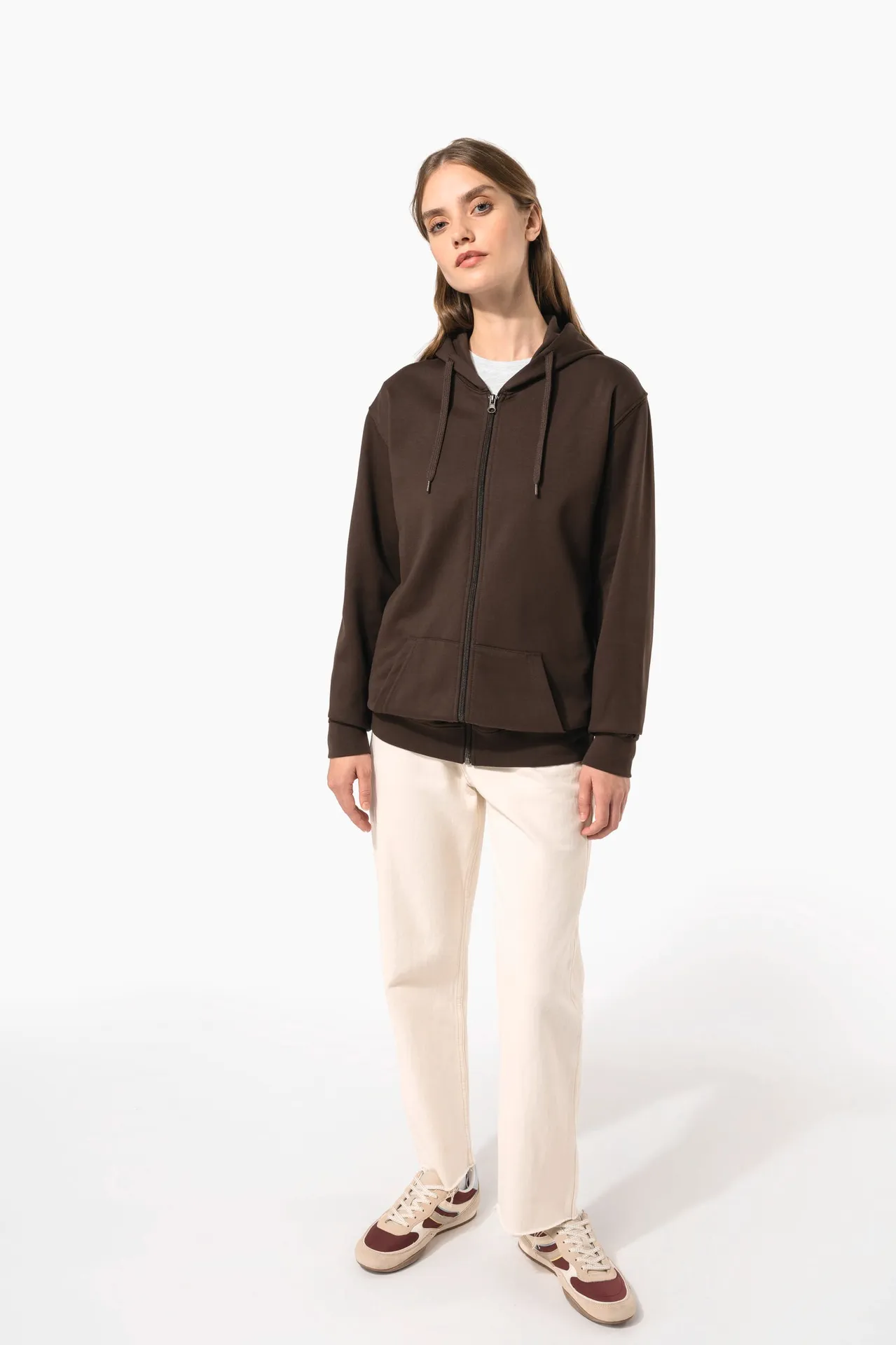 Kapuzen-sweatshirt mit Reißverschluss