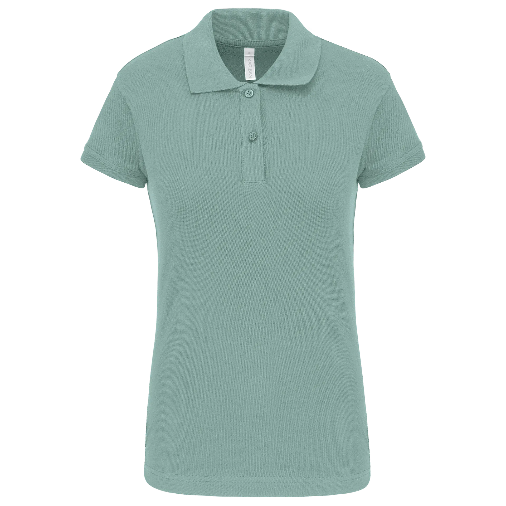 Kurzarm-Polohemd für Damen. Aus Baumwollpiqué