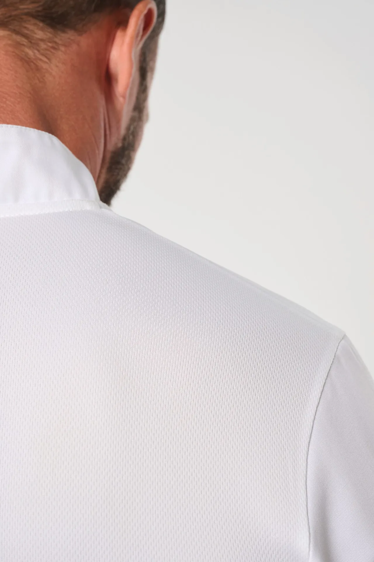 Umweltfreundliche, atmungsaktive Unisex-Kochjacke mit langen Ärmeln