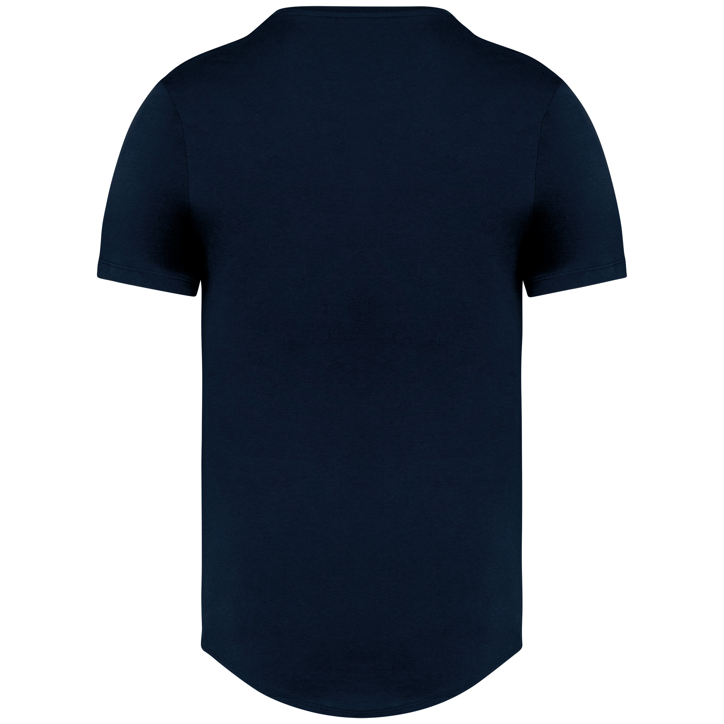 Herren-T-Shirt mit abgerundetem Saum