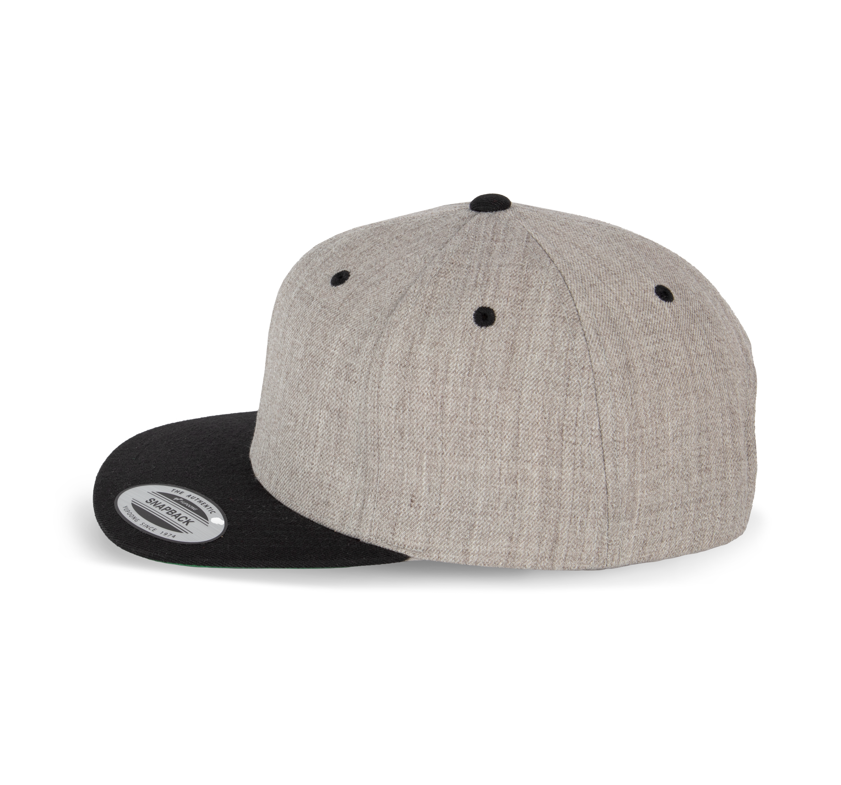 6-Panel-Kappe, flacher Schirm