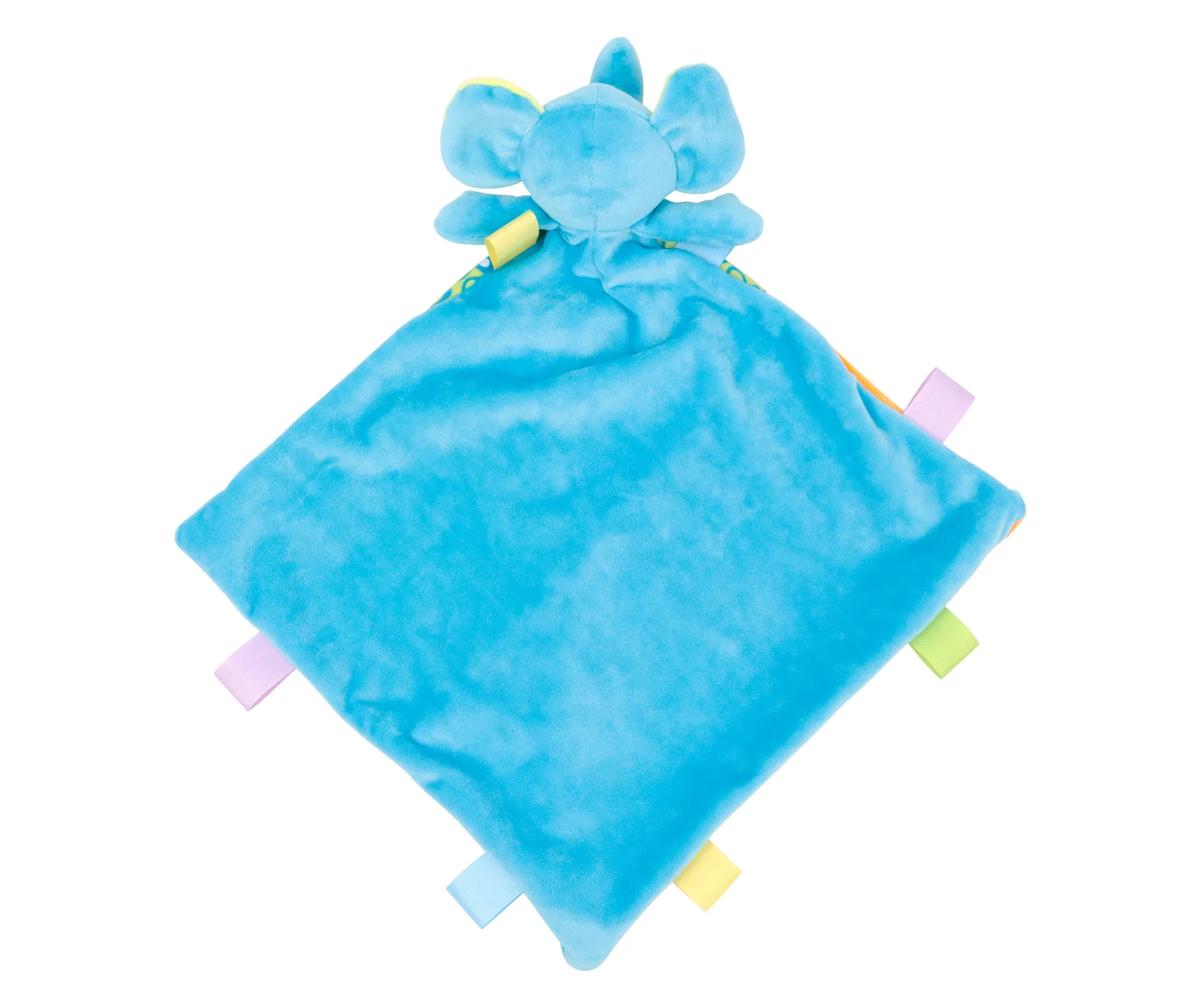 Flaches mehrfarbiges Elefant-Kuscheltier