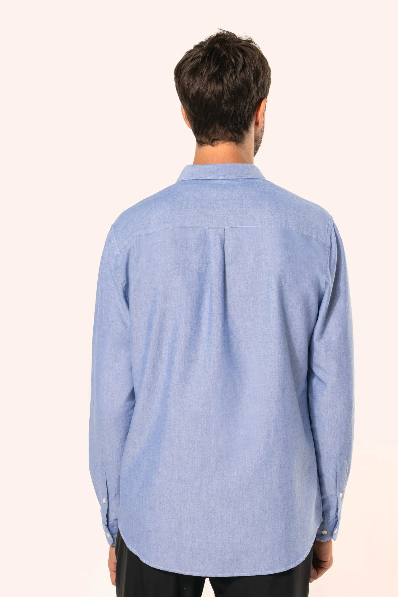 Oxford-Herrenhemd mit langen Ärmeln