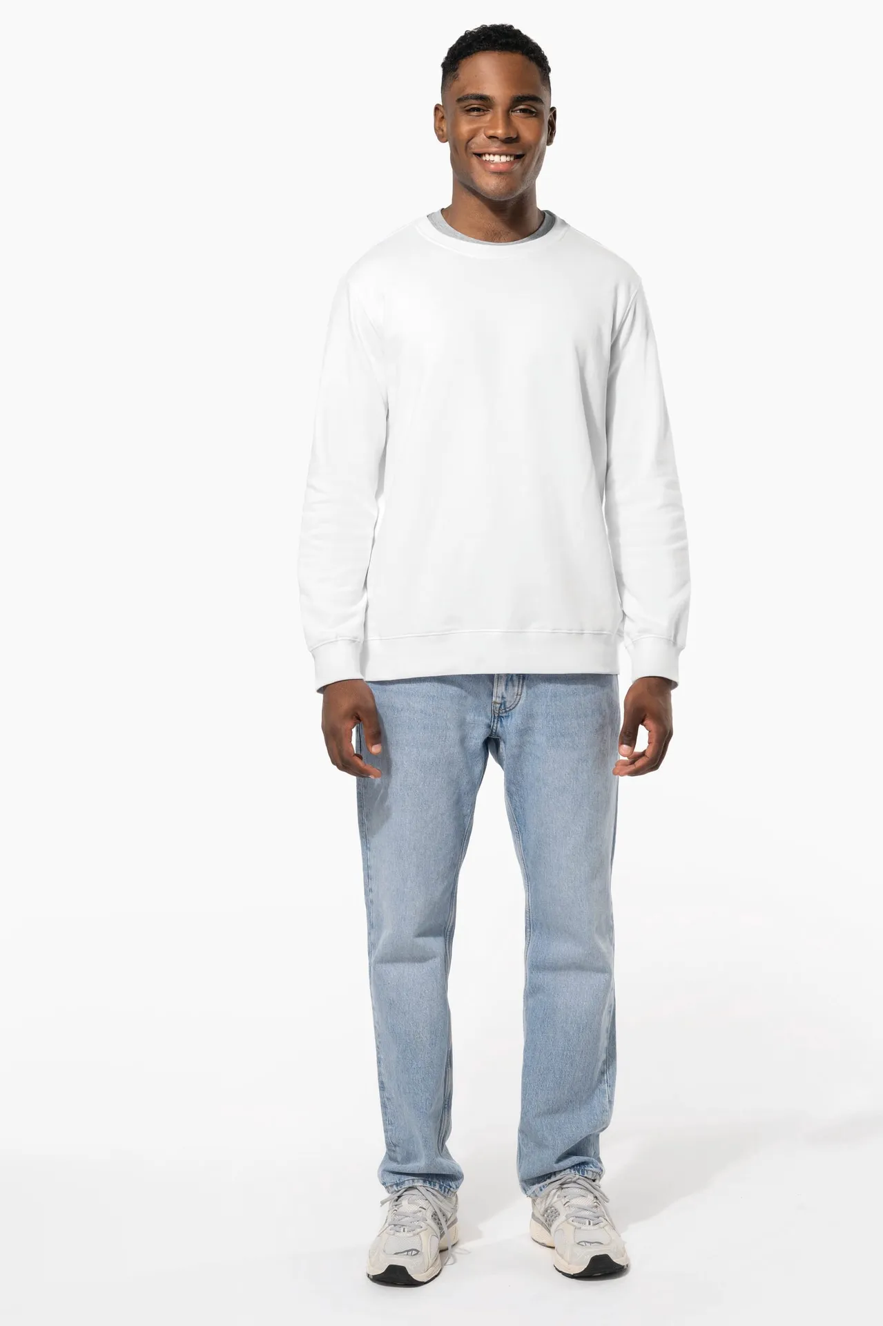 Unisex-Sweatshirt mit Rundhalsausschnitt 80/20