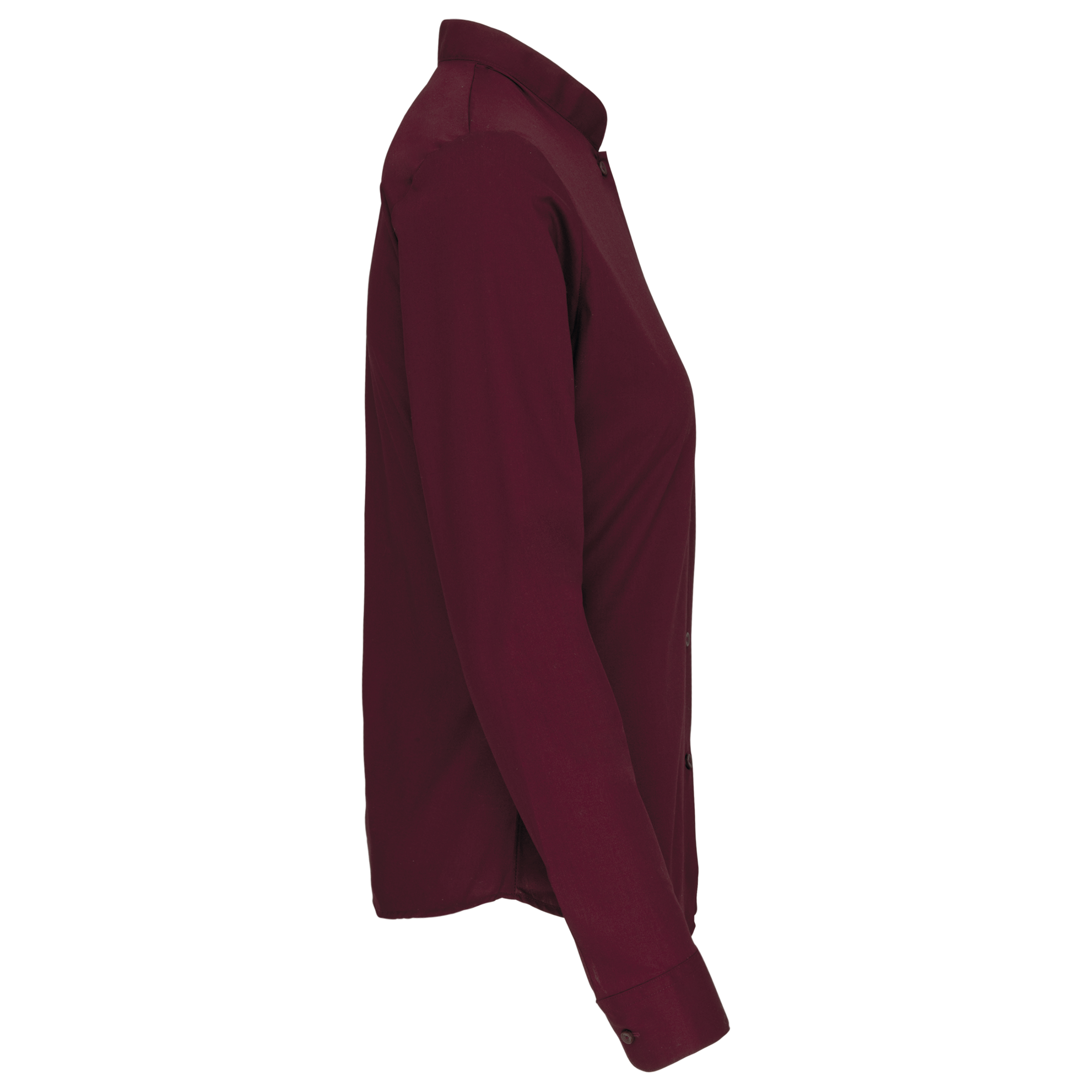 Damen hemdbluse mao-kragen langarm