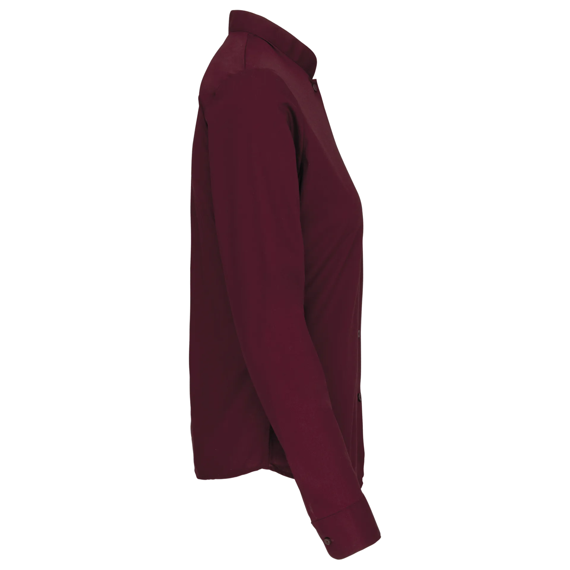 Damen hemdbluse mao-kragen langarm