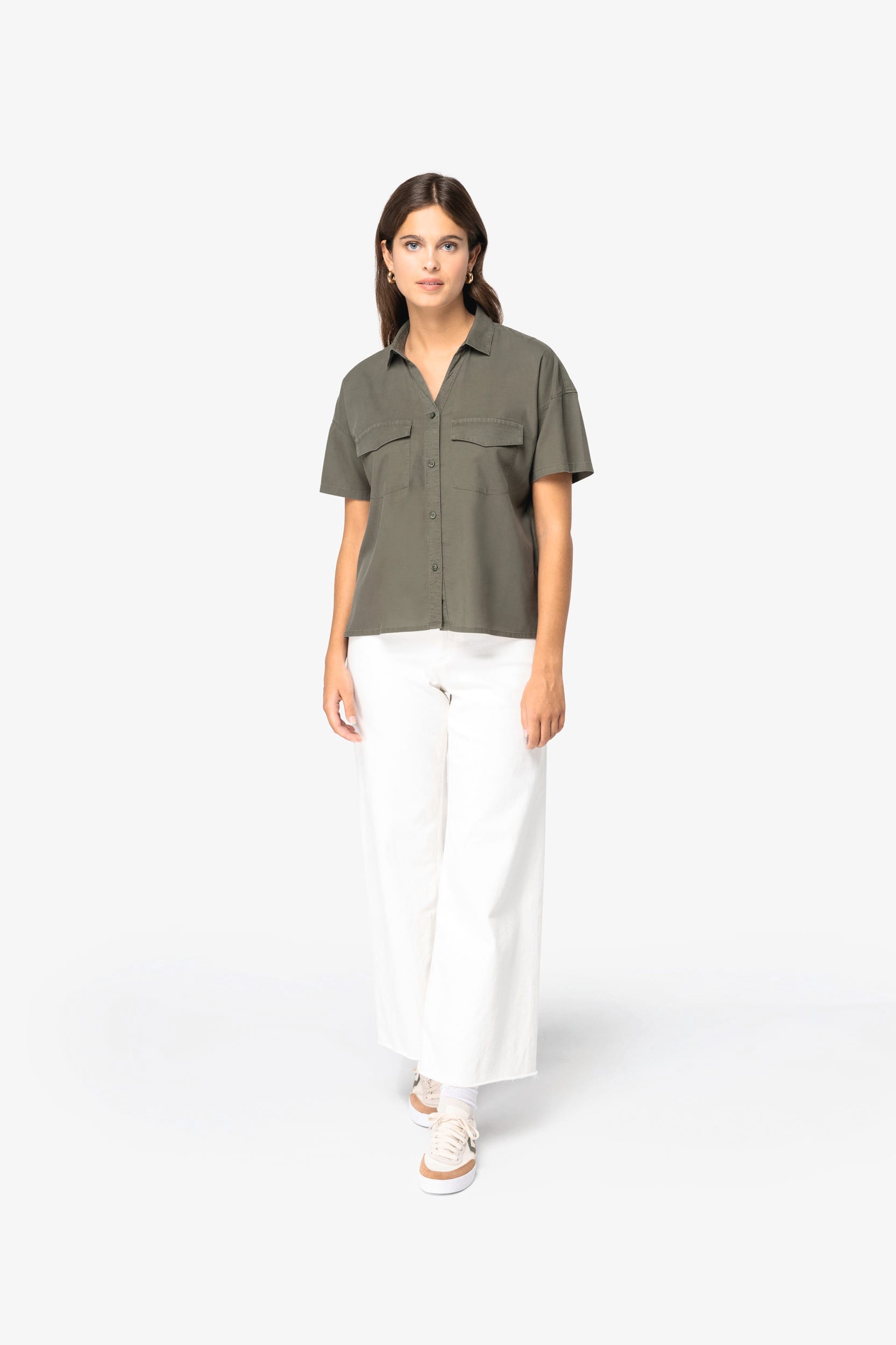 Umweltfreundliches Oversize-Damenhemd aus Lyocell