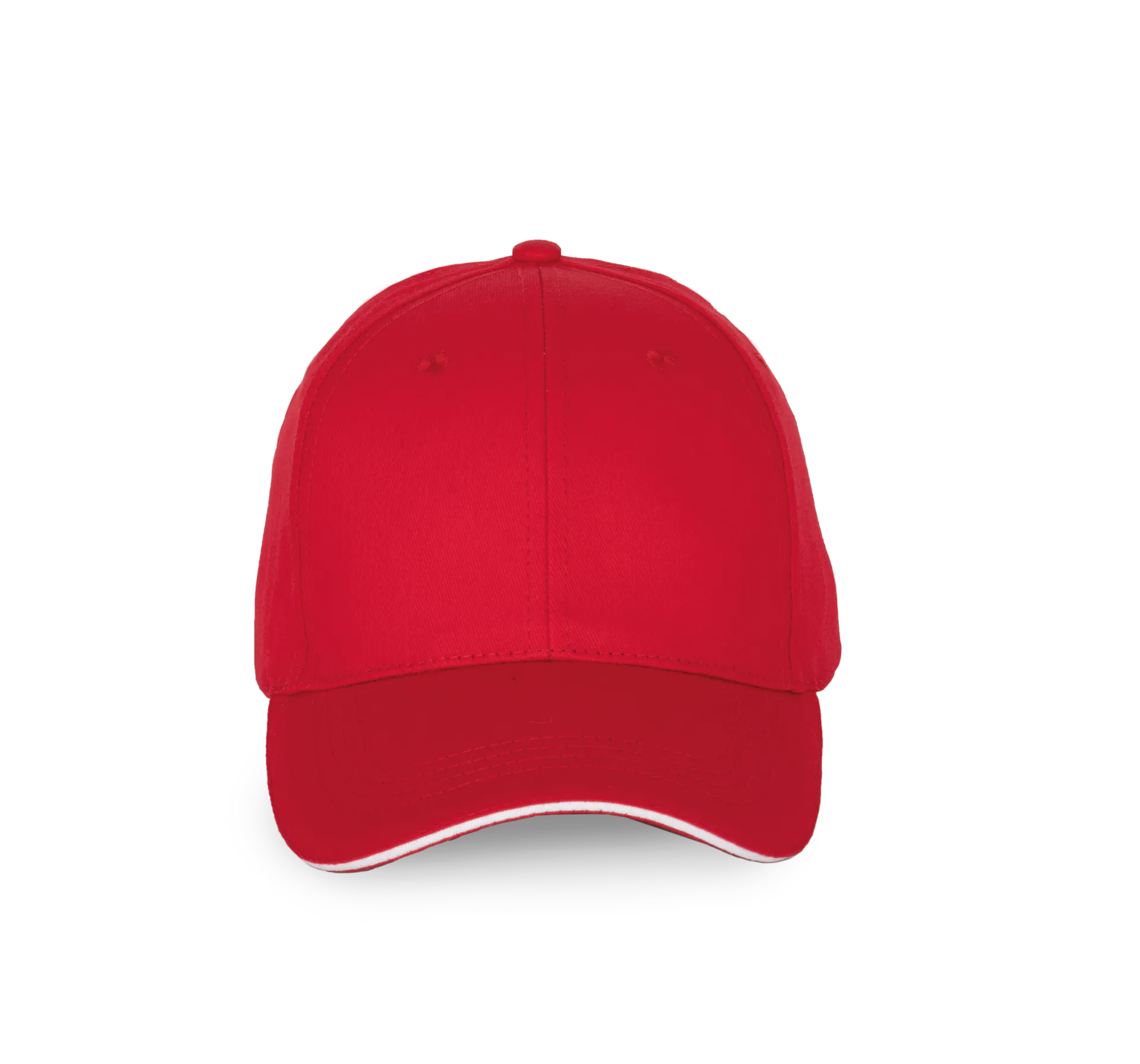 6-Panel-Kappe mit Kontrast-Sandwichschirm