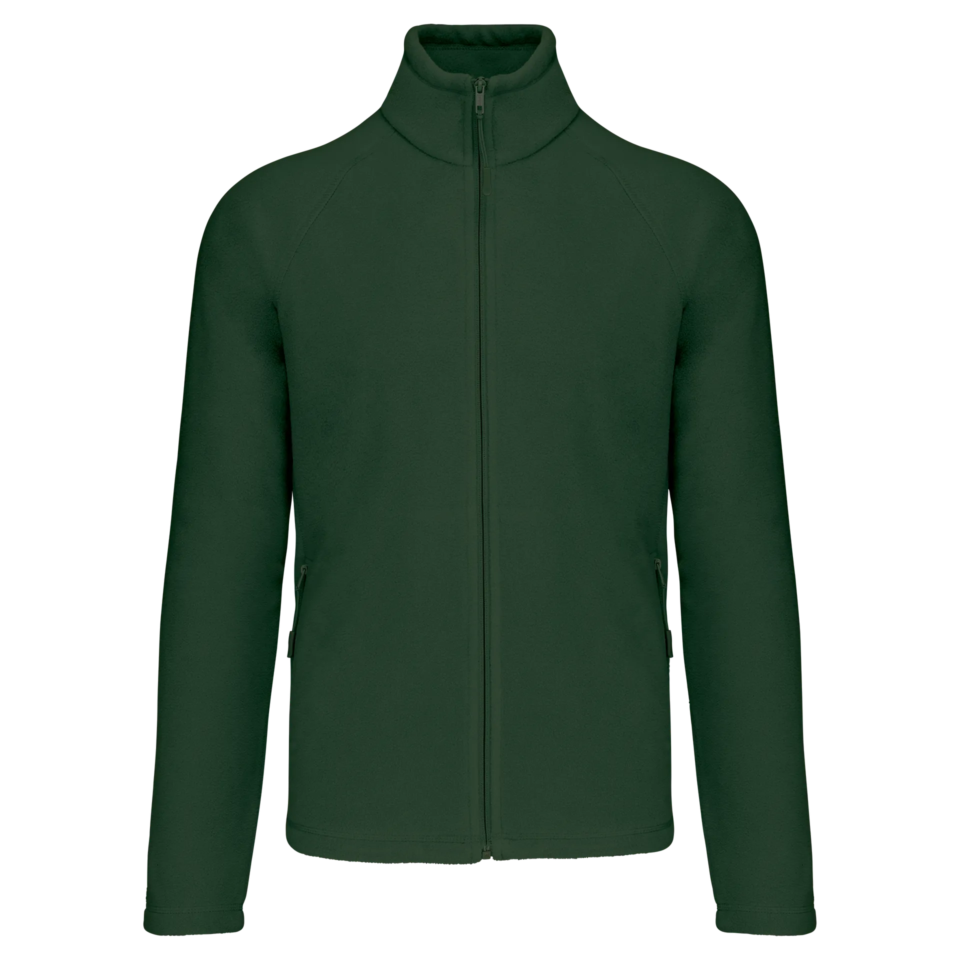 Mikrofleece-Jacke mit Reißverschluss Raglanärmel für Herren