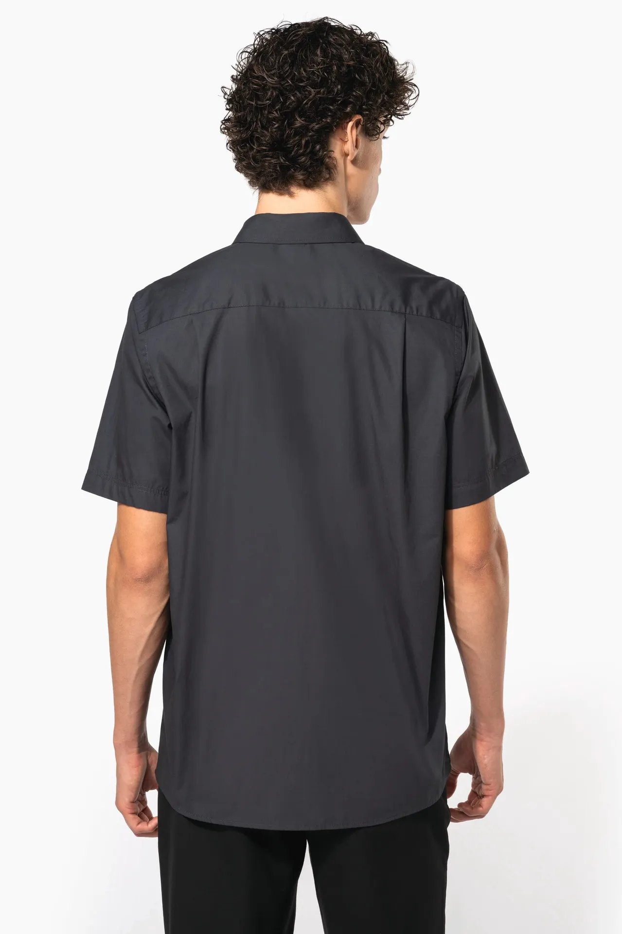 Herren Popelinehemd Kurzarm